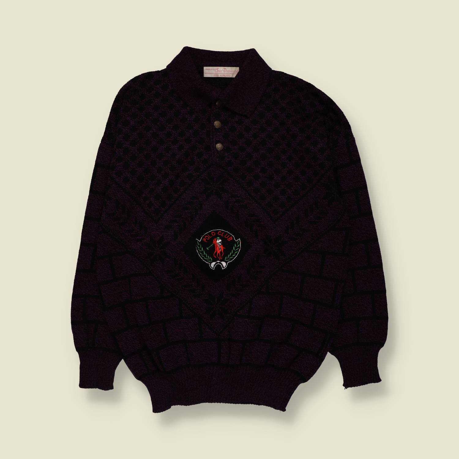 1980s | San Domenico | Knit | Purple - M