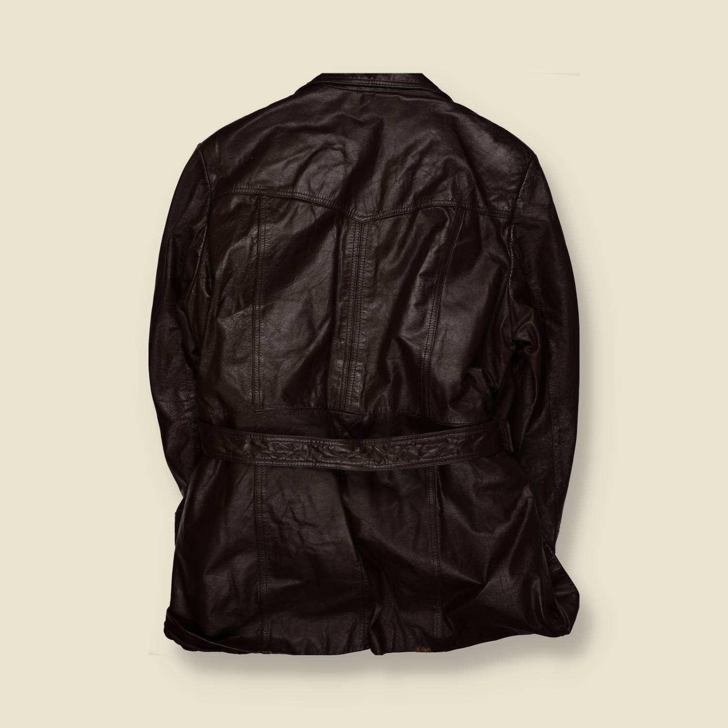 1970s | Bermans | Leather Coat – L