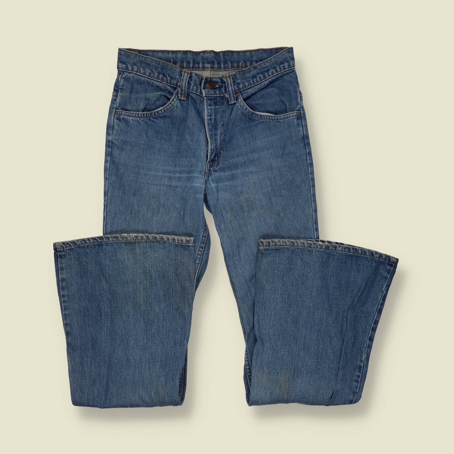 1970s | Levi’s | Orange Tab | Bell bottom flares | Talon zipper - w28