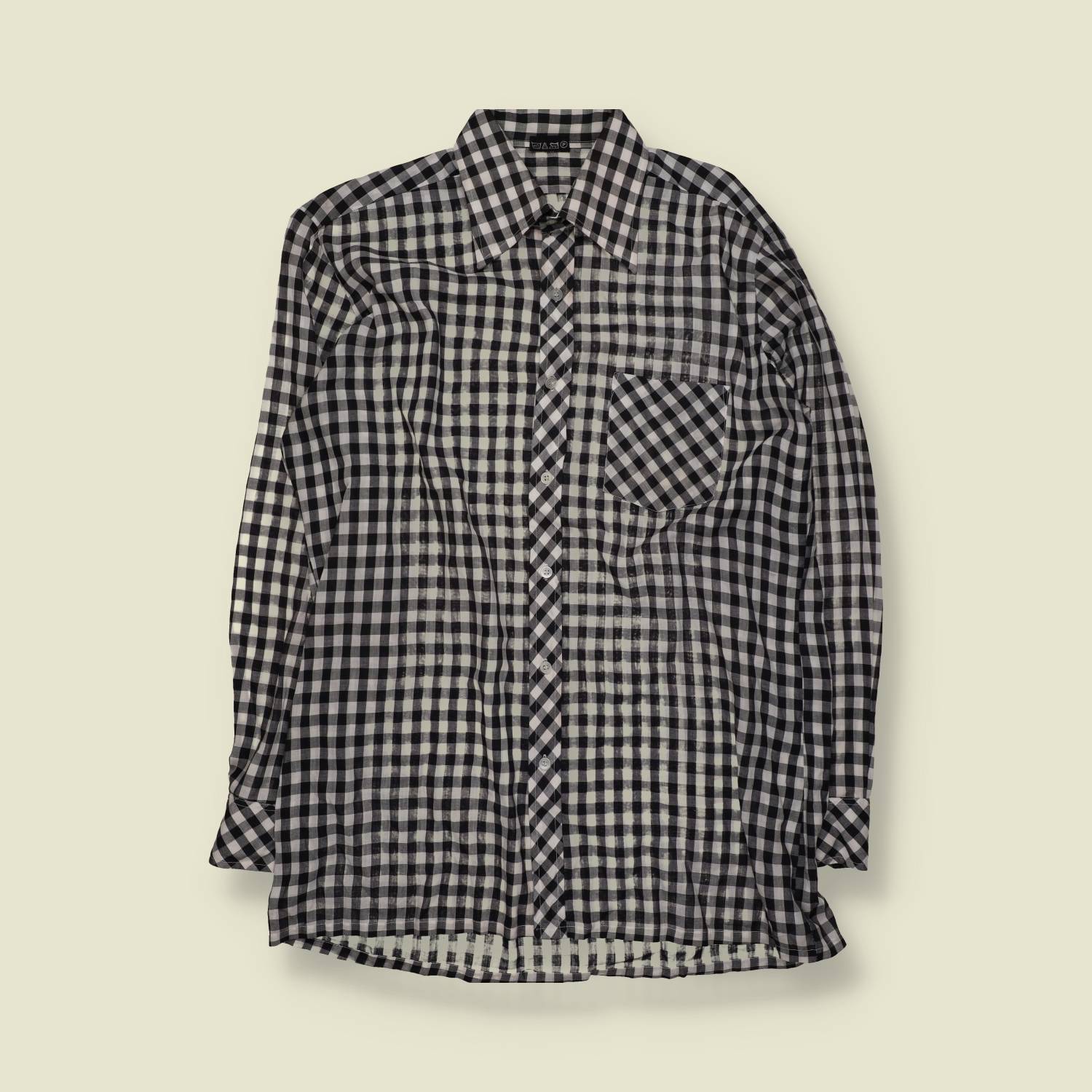 1970s | Unbranded | Long Sleeve Check Shirt - XXL