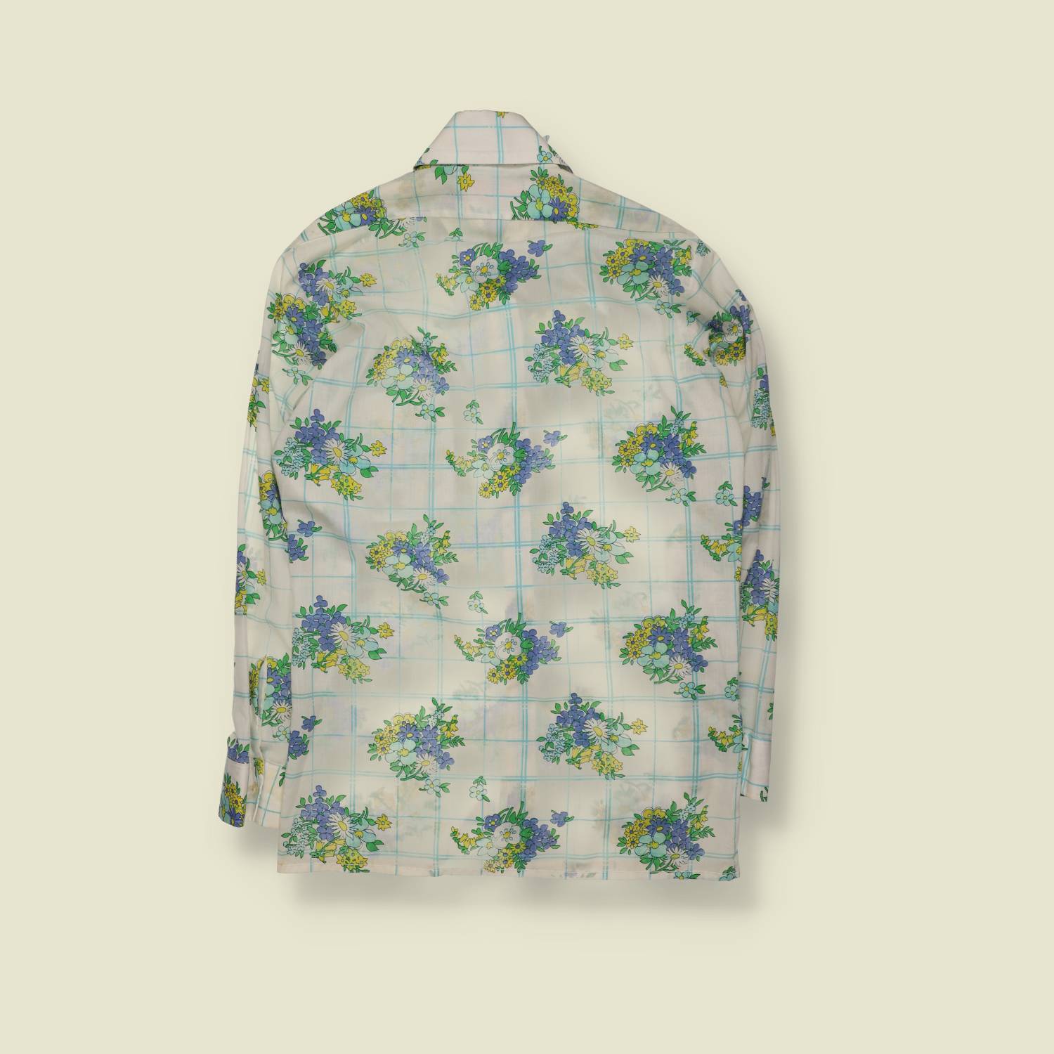 1970s | Floral Print Shirt – M