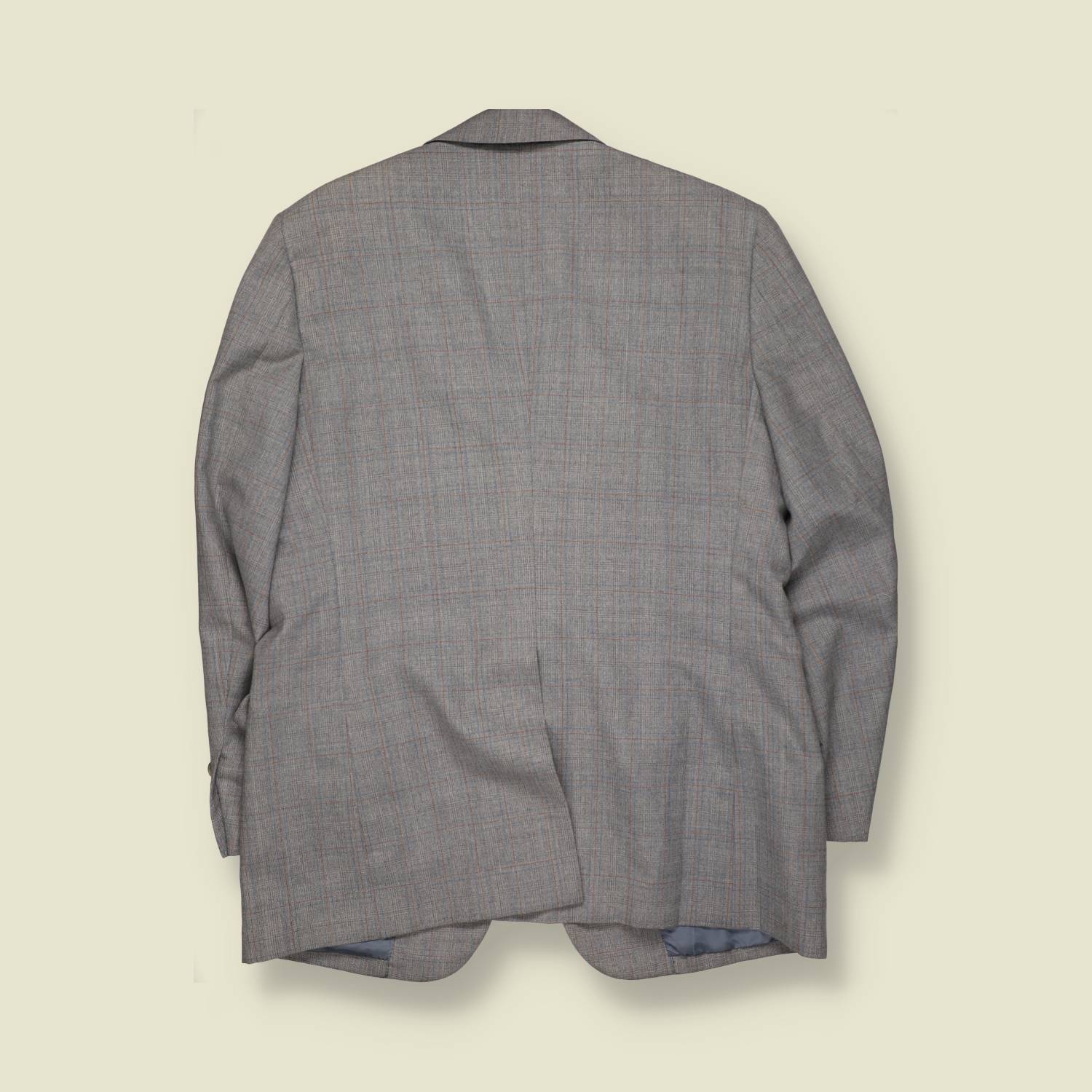 1980s | Saint Andre | Tailored Blazer | Grey Check – M