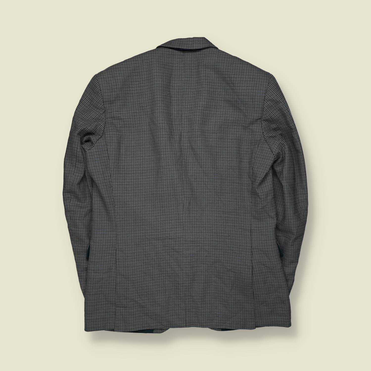 1980s | Cassan | Made in Ireland | Suit Jacket | Grey Micro Check – M
