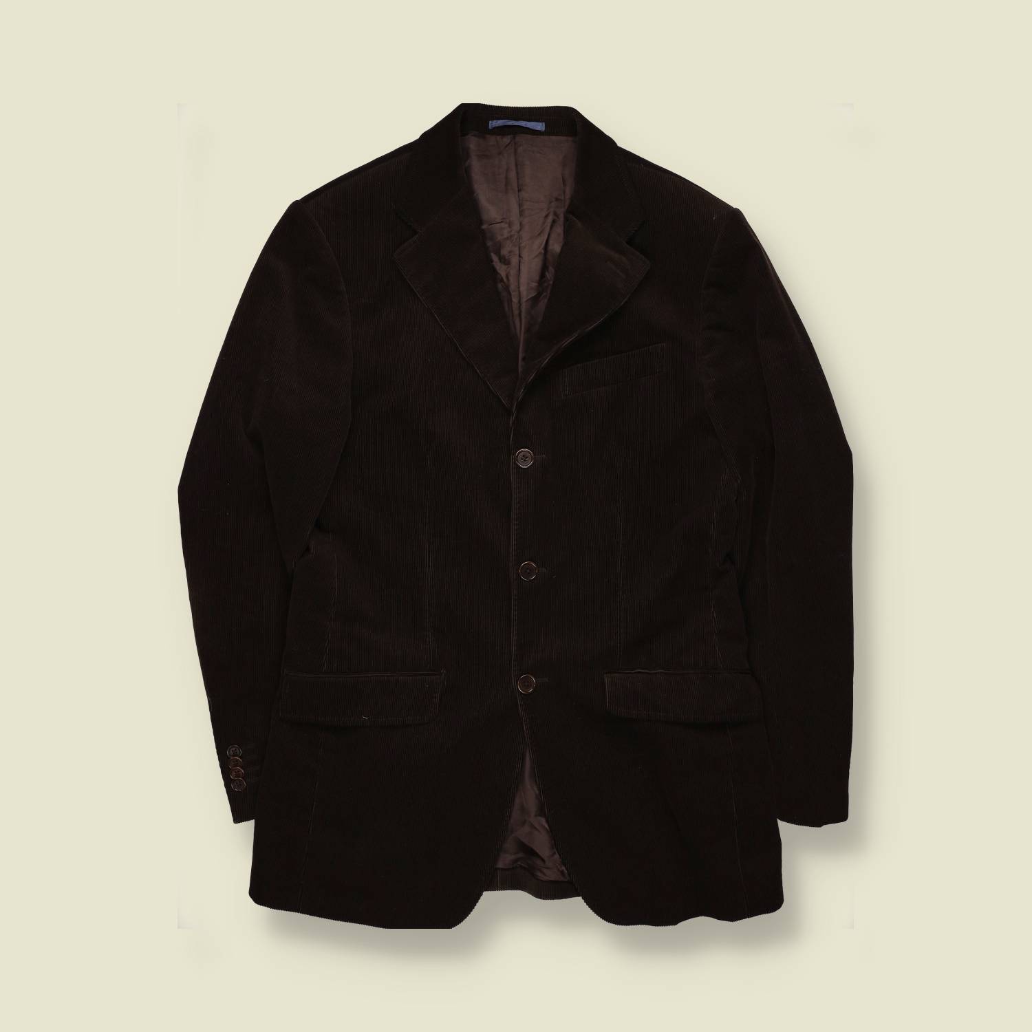 1990s | Massimo Dutti | Corduroy Blazer | Dark Brown – XS