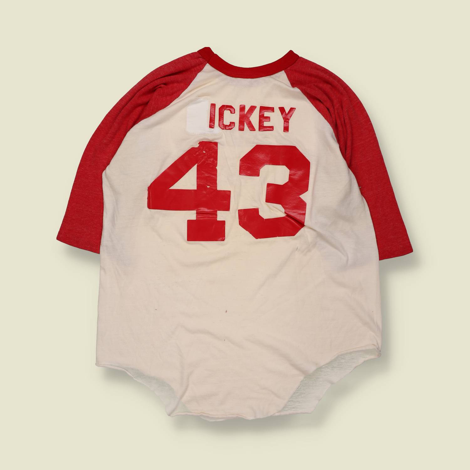 1960s–1970s | Baseball | Beavers Raglan Shirt | Red / White – M