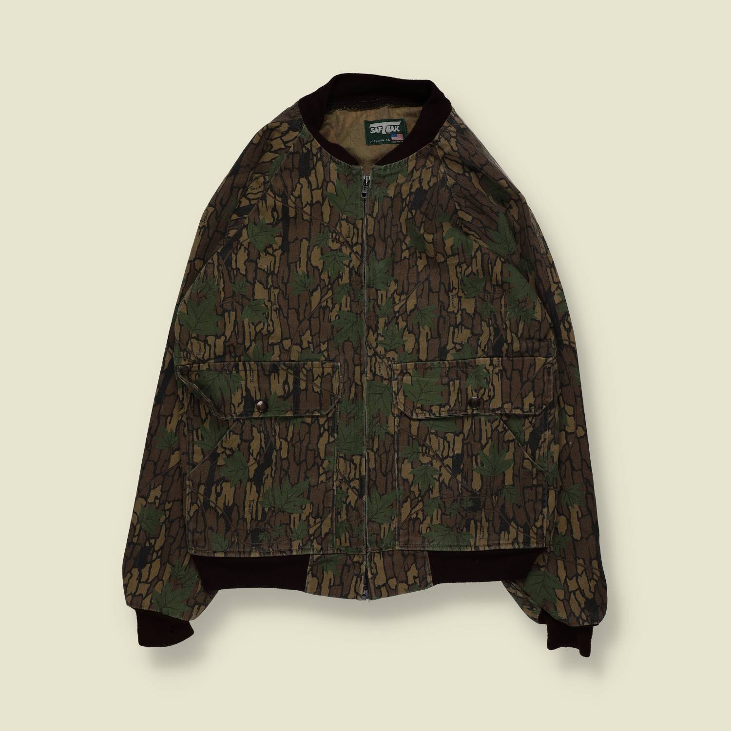 1980s | Saf Bak | Lightweight Hunting Jacket | Camouflage – M