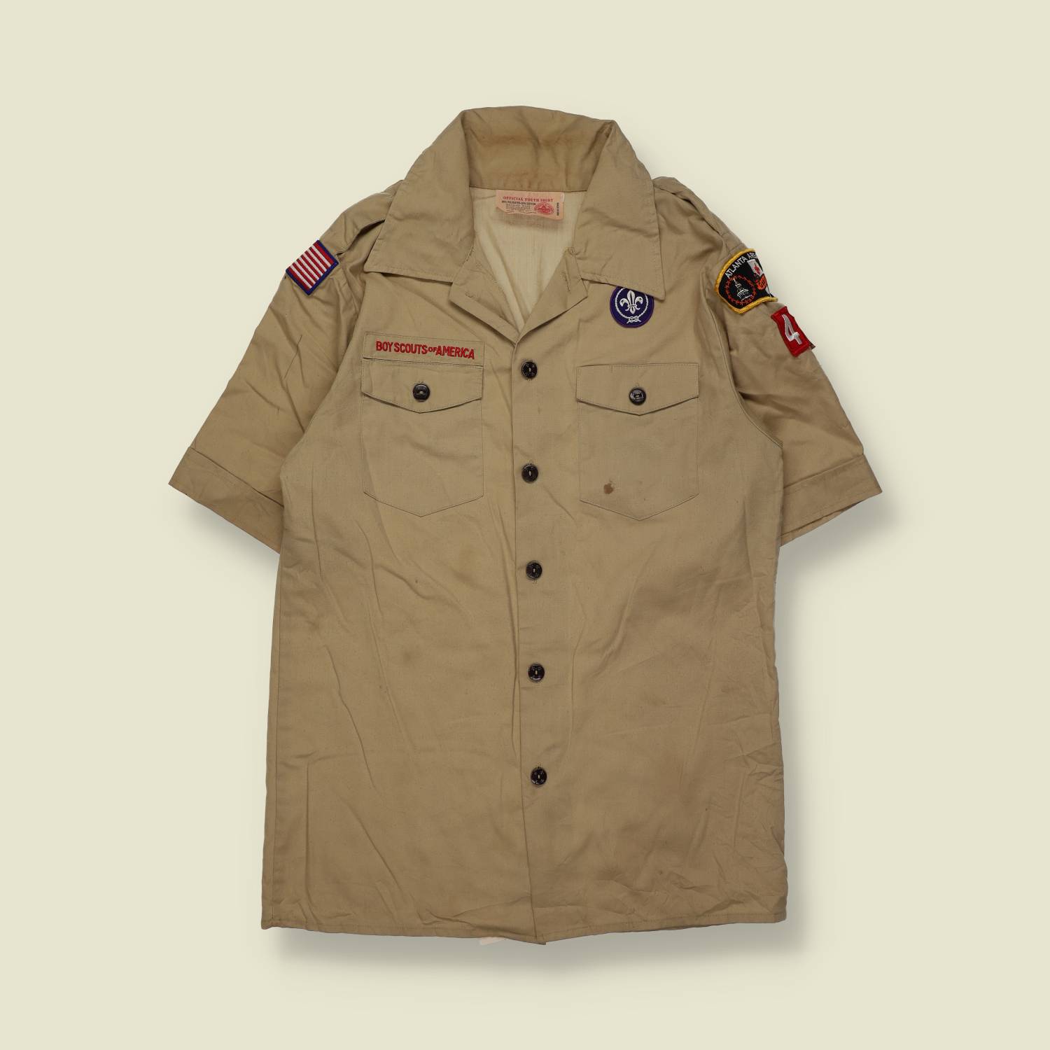 1980s–1990s | Boy Scouts of America | Uniform Short Sleeve Shirt – S