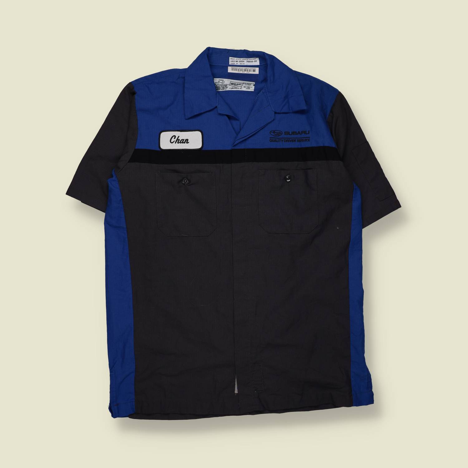 1990s–2000s | Red Kap | Subaru Service Work Shirt – L