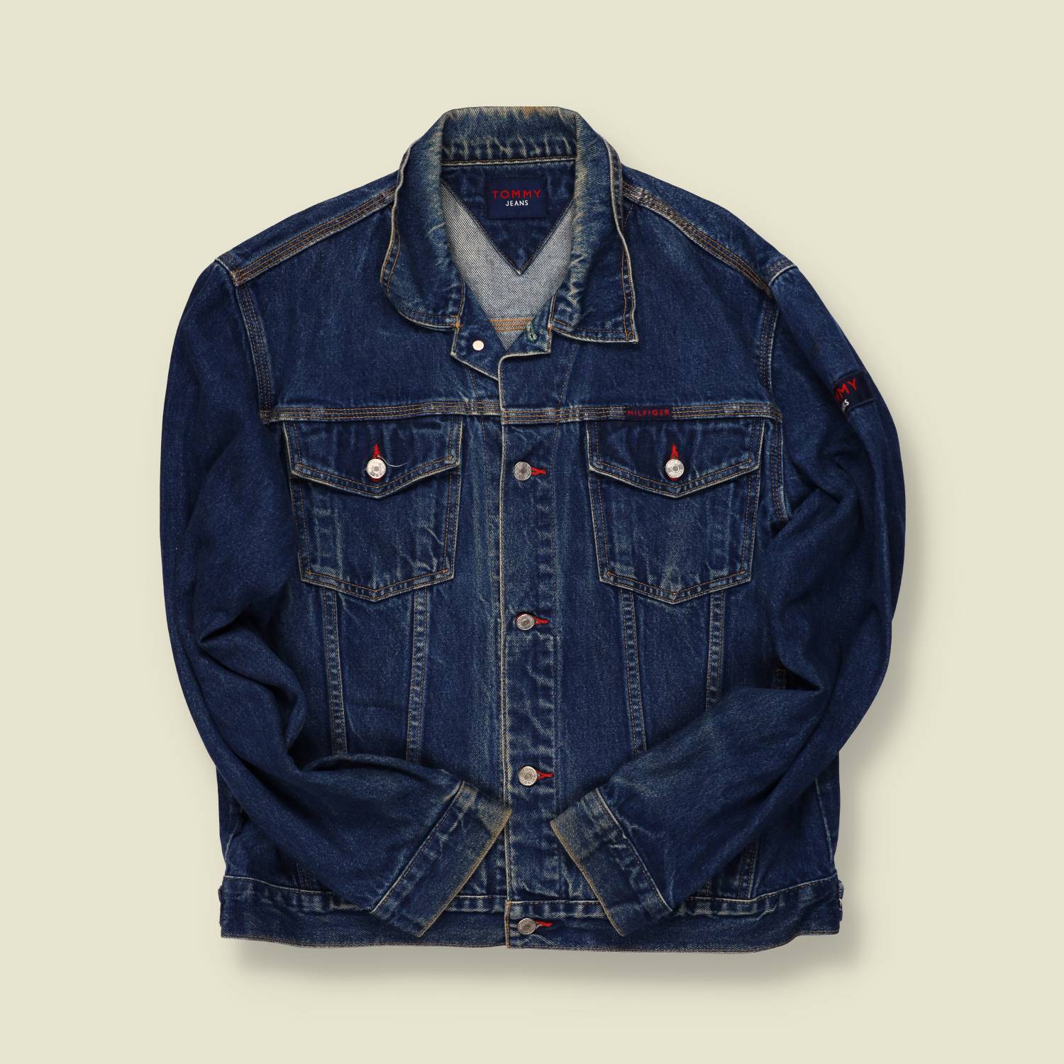 1990s | Tommy Jeans | Denim Trucker Jacket – Indigo - S/M