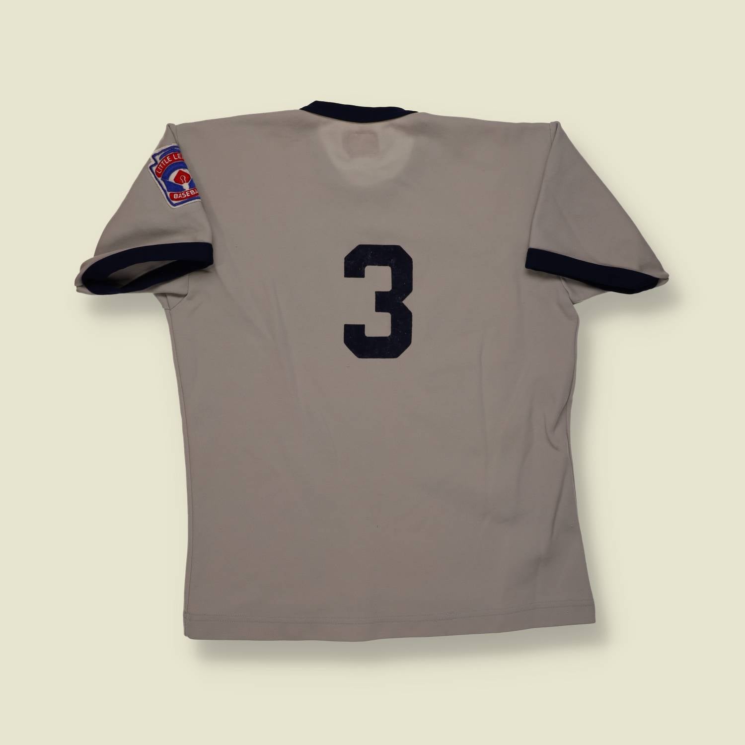 1960s-70s | Felco | Little League Yankees Baseball Jersey – Grey & Navy - XS