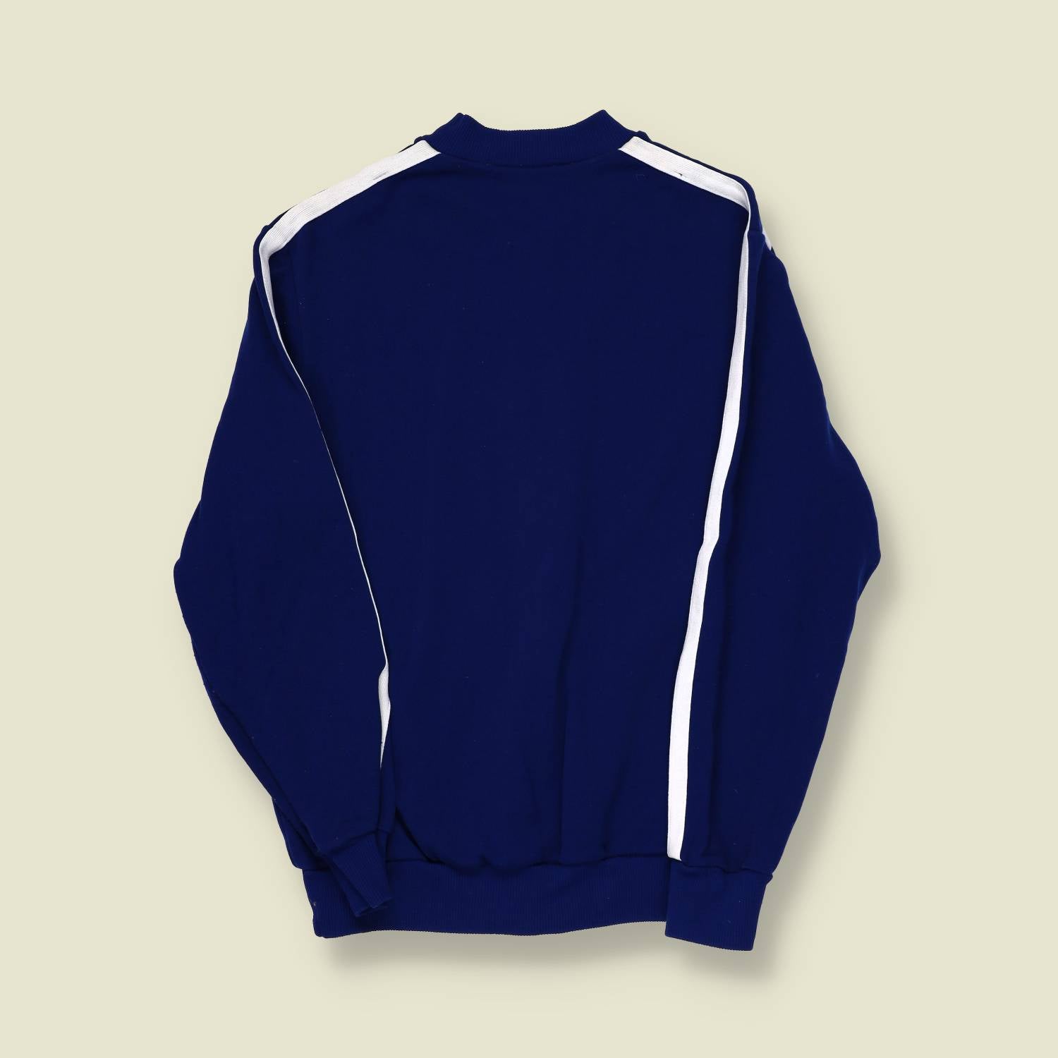 1970s | Optic Zip | Navy Track Jacket – White Stripes - XS/S