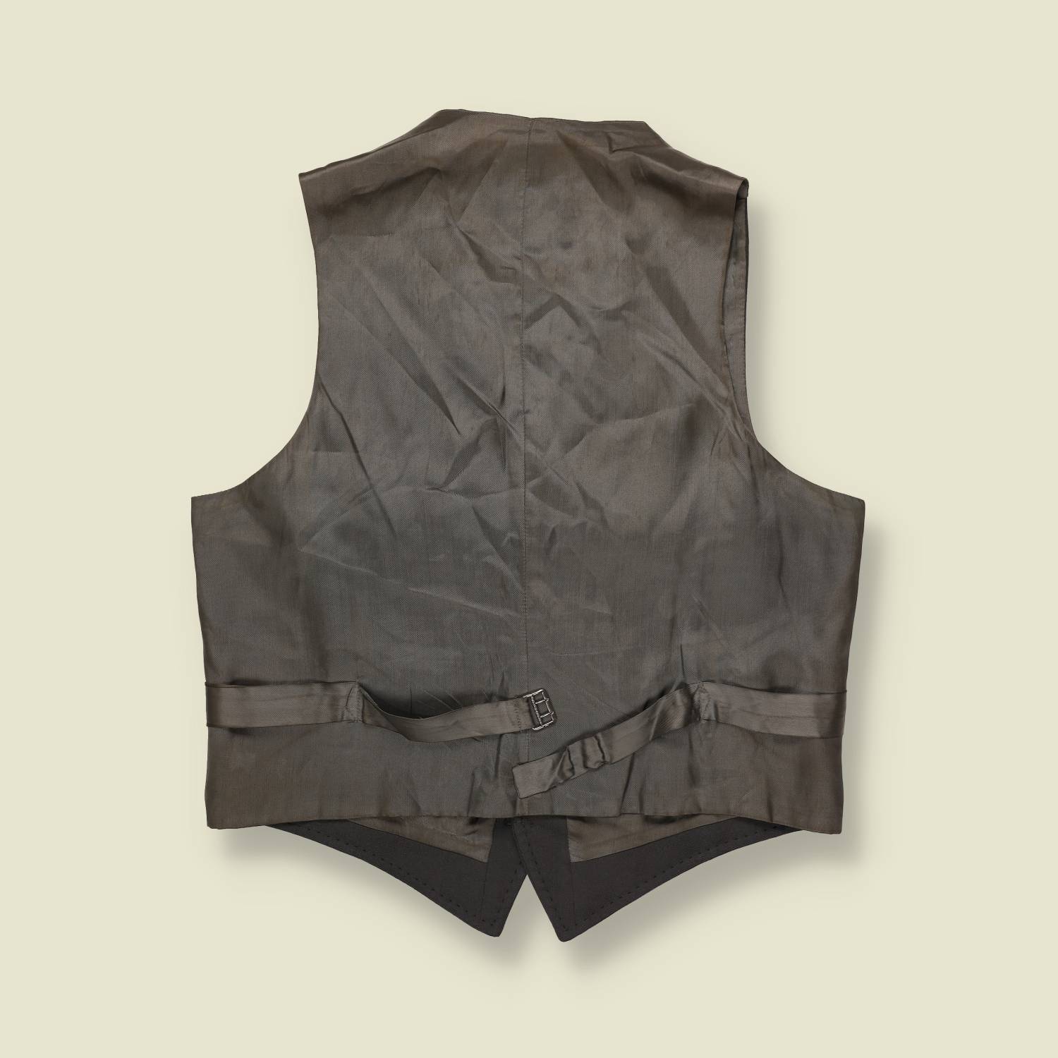 1970s | Dunn & Co | Charcoal Tailored Waistcoat – Made in Great Britain - S