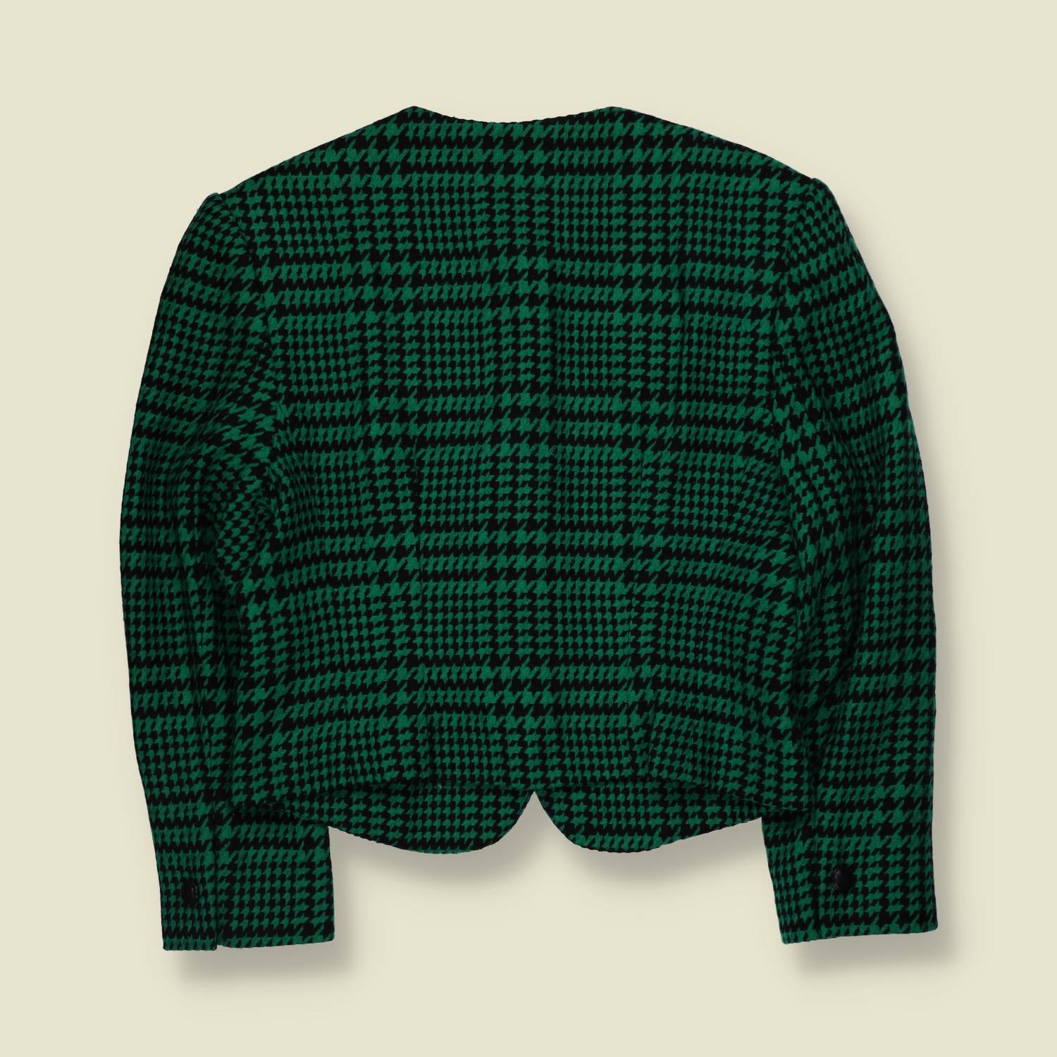 1980s | JH Collectibles | Wool Blazer | Green & Black - 10