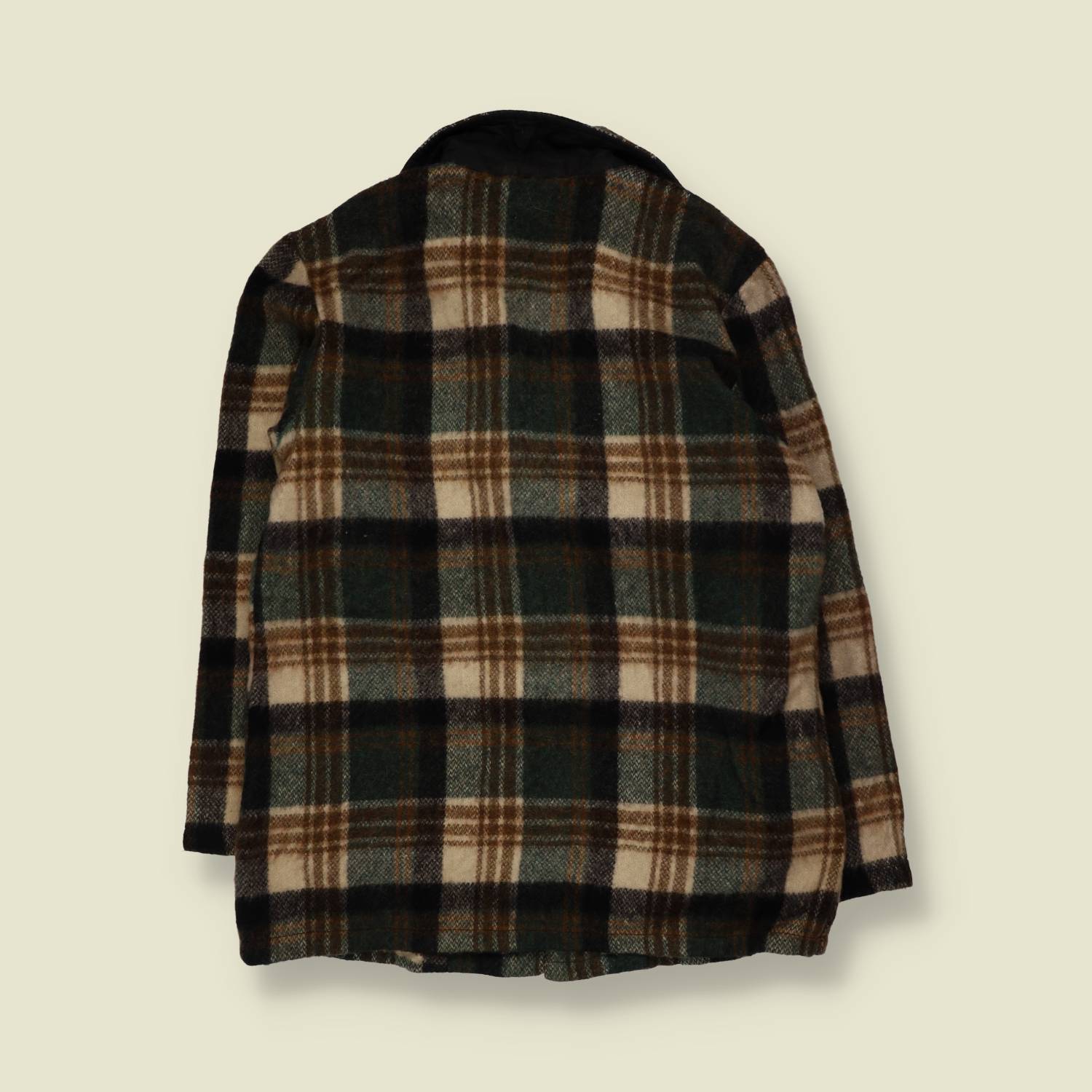1960s | Deacon Brothers | Wool Mohair Lumberjack Jacket | Green, Brown & Cream - 12
