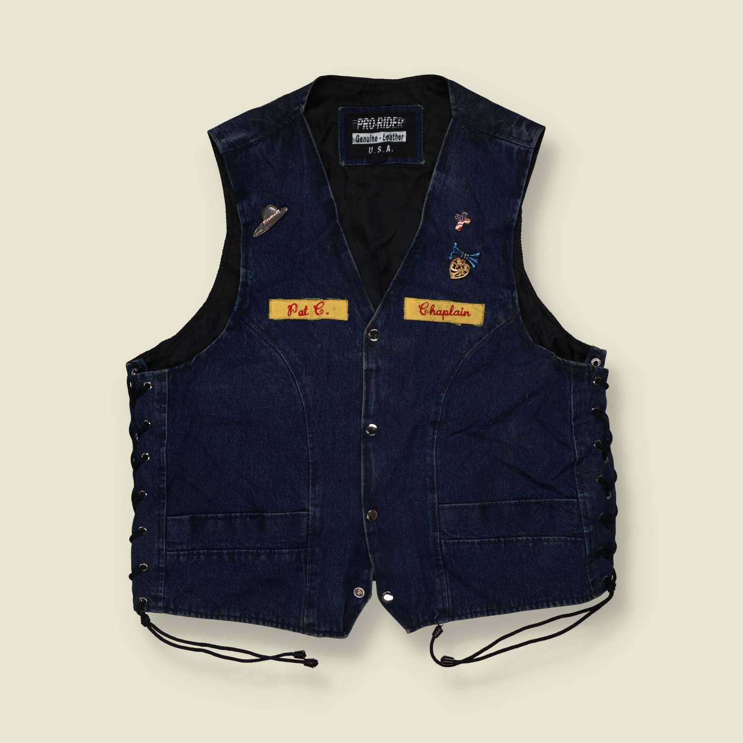 1980s | Rough Rider | Denim Battle Vest | Dark Blue - 20