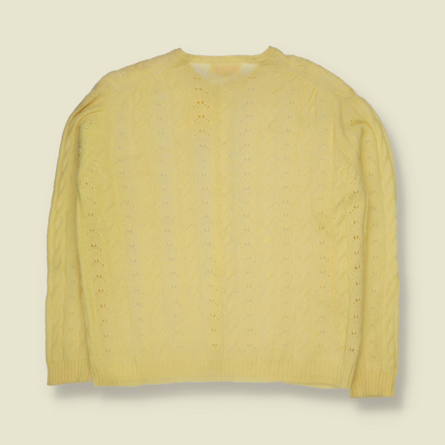 1960s–1970s | Deadstock Wool Cardigan | Yellow - 10