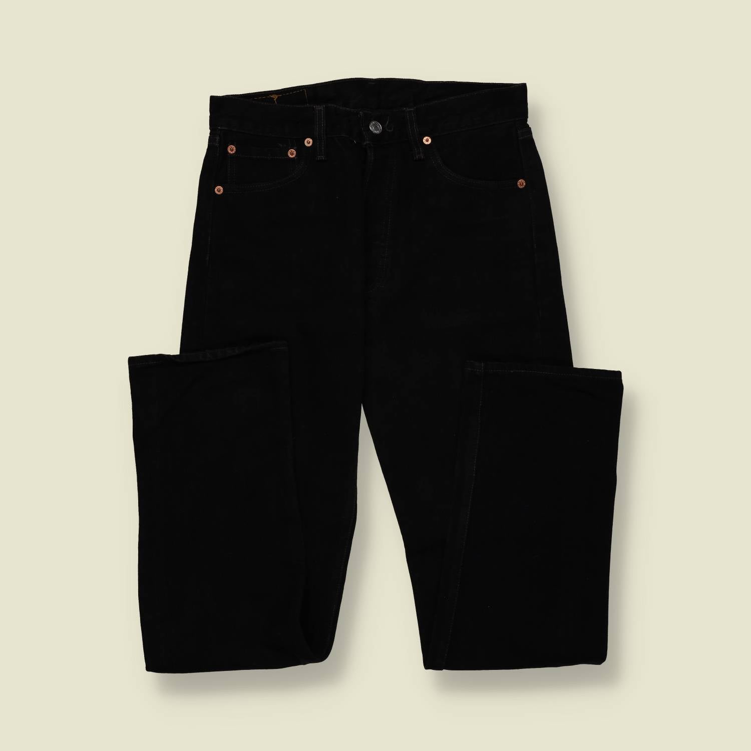 1980s–1990s | Levi’s | 501 Jeans – Made in USA (Black) - w28