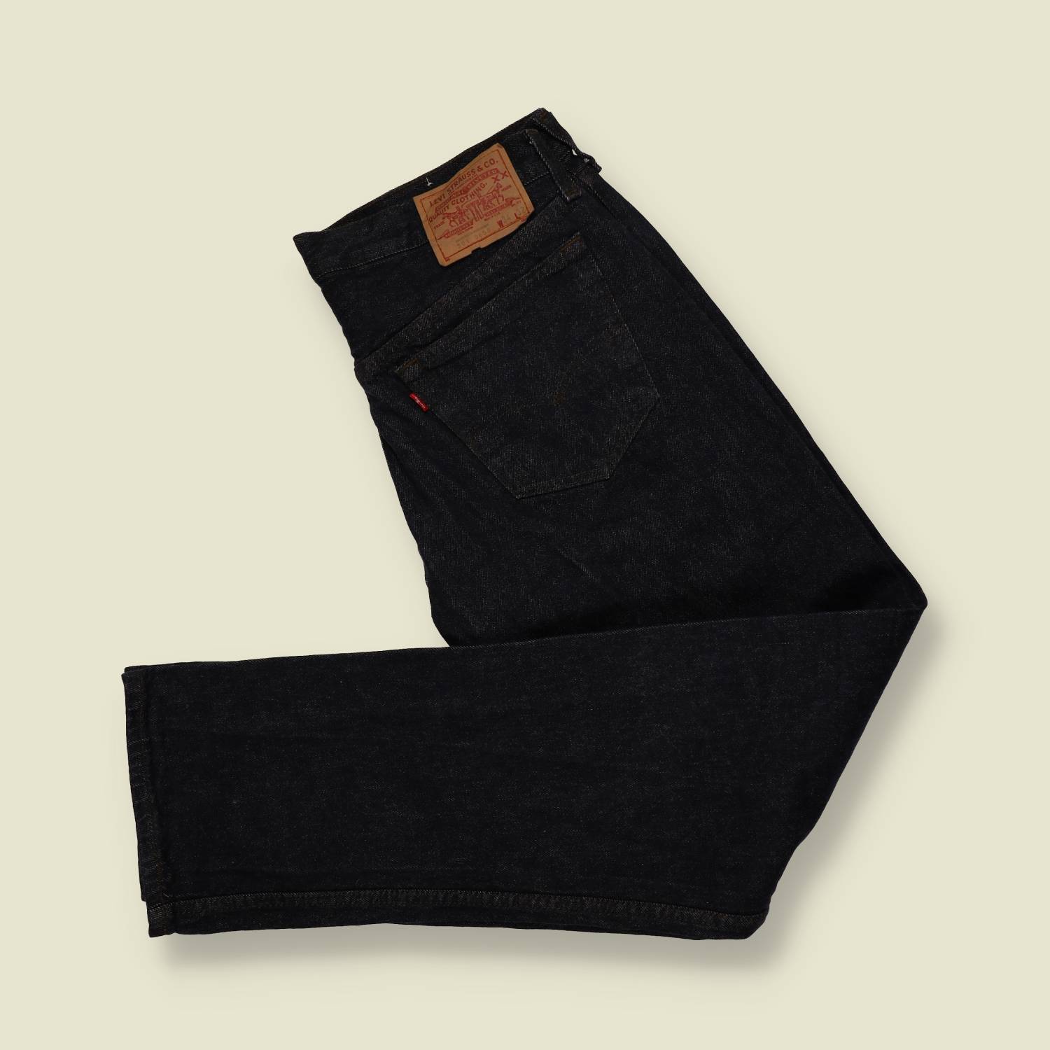 1980s–1990s | Levi’s | 501 Jeans – Made in USA (Rinsed Black) - w34