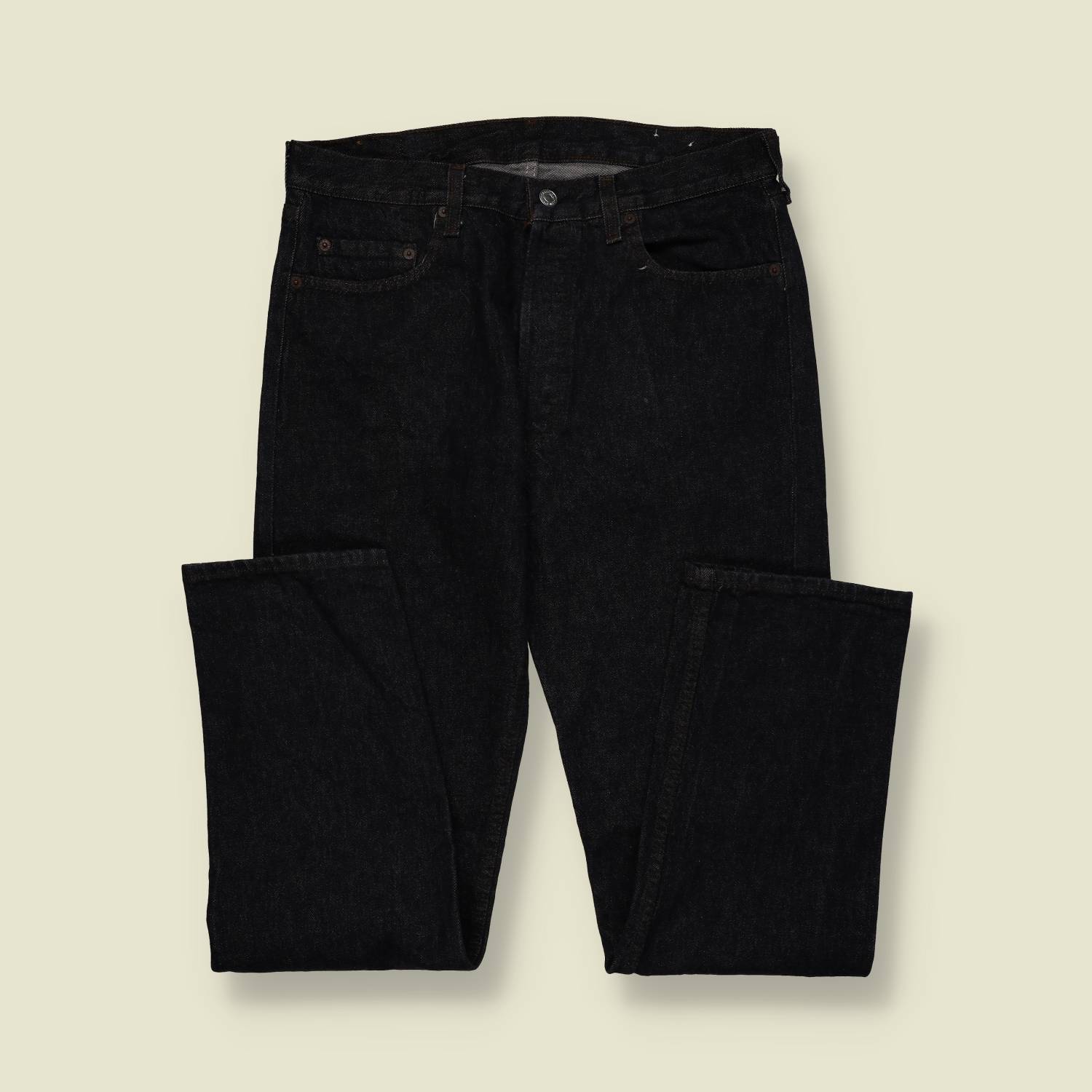 1980s–1990s | Levi’s | 501 Jeans – Made in USA (Rinsed Black) - w34