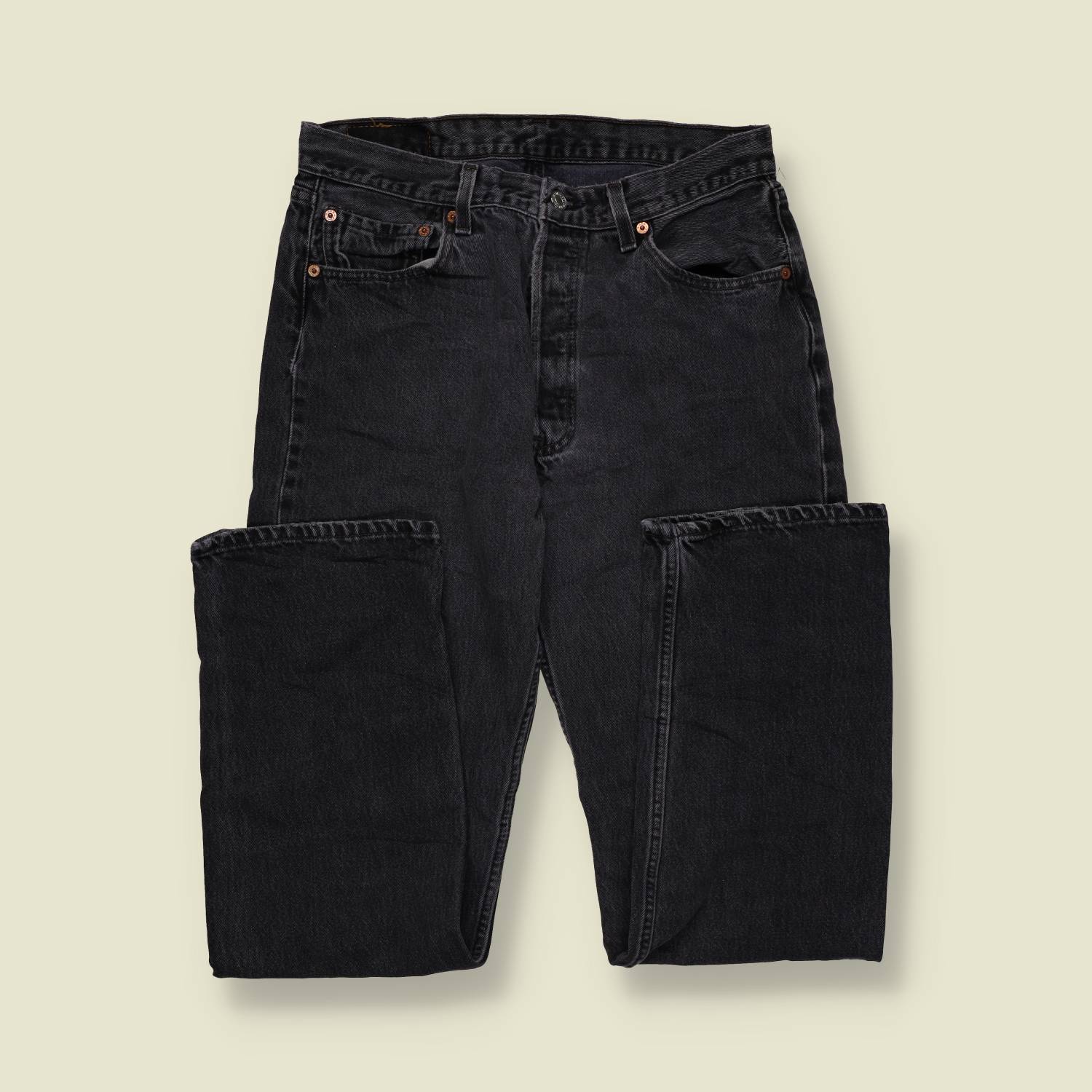 1980s–1990s | Levi’s | 501 Jeans – Made in USA (Washed Black) - w30