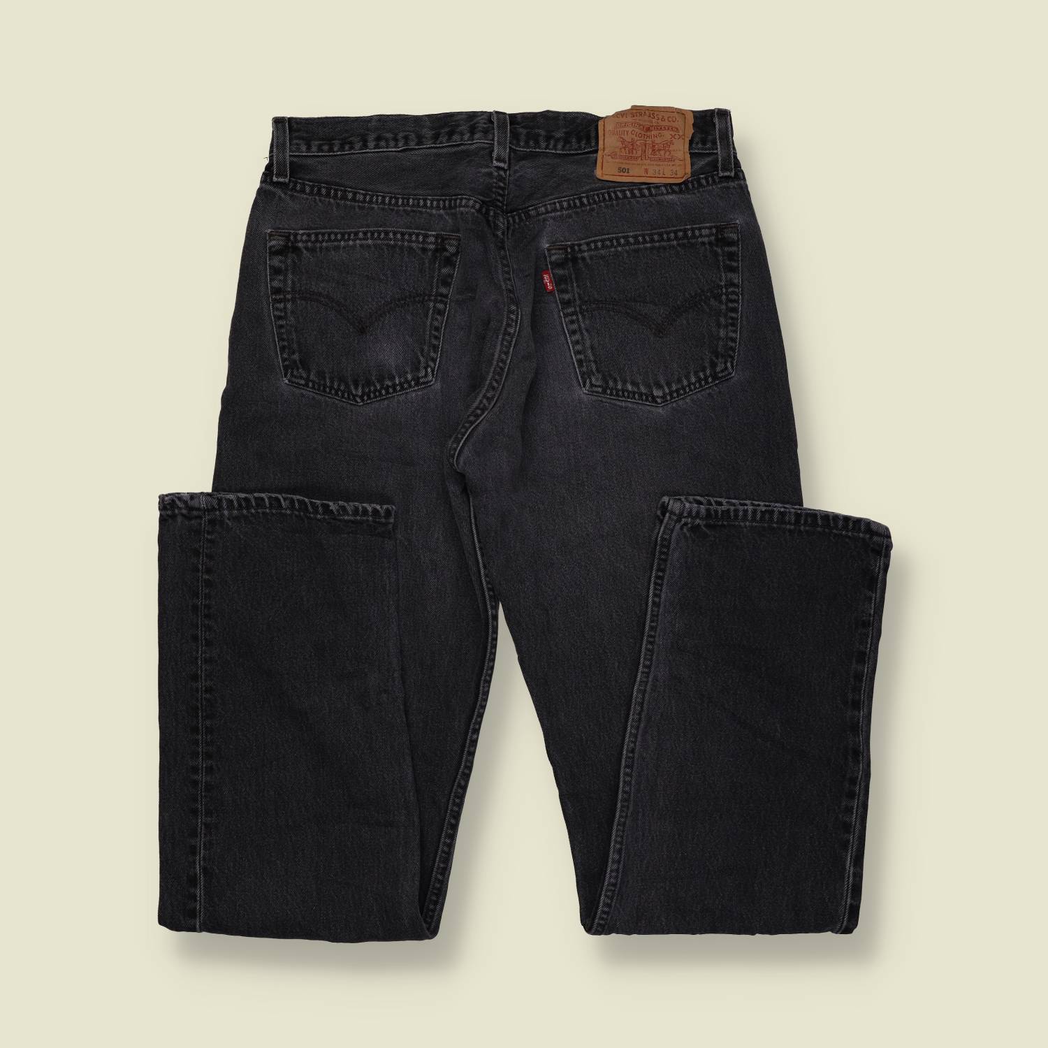 1980s–1990s | Levi’s | 501 Jeans – Made in USA (Washed Black) - w30