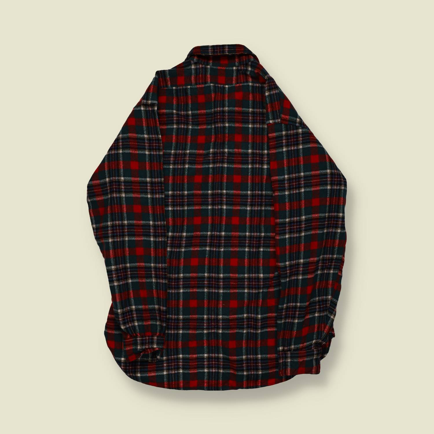 1970s | Pendleton | Made in USA | Wool Shirt – Red/Green Plaid - S