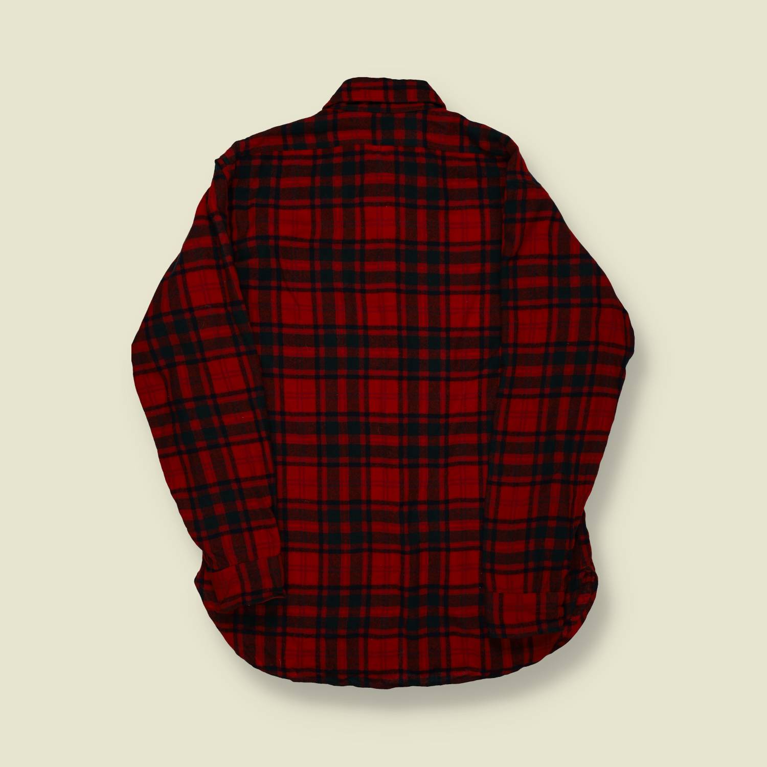1970s | Pendleton | Made in USA | Wool Shirt – Red/Black Tartan Check - S/M