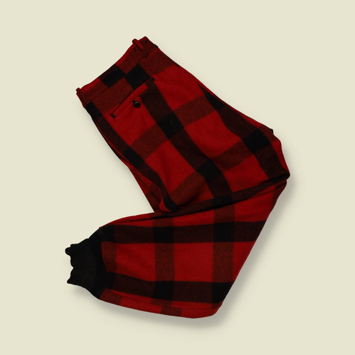 1950s | Chippewa Wool Hunting Trousers – Oversized Buffalo Plaid - w32-34