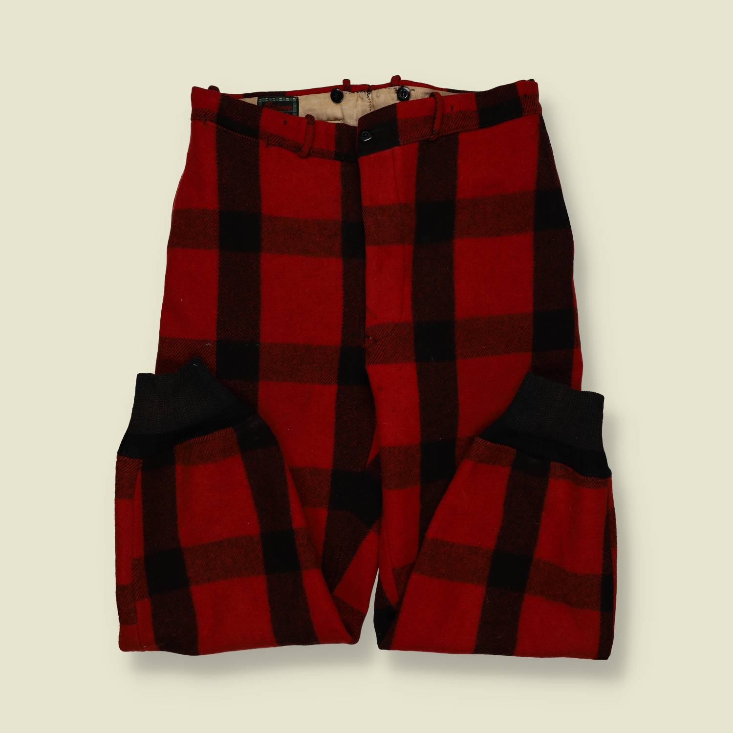 1950s | Chippewa Wool Hunting Trousers – Oversized Buffalo Plaid - w32-34