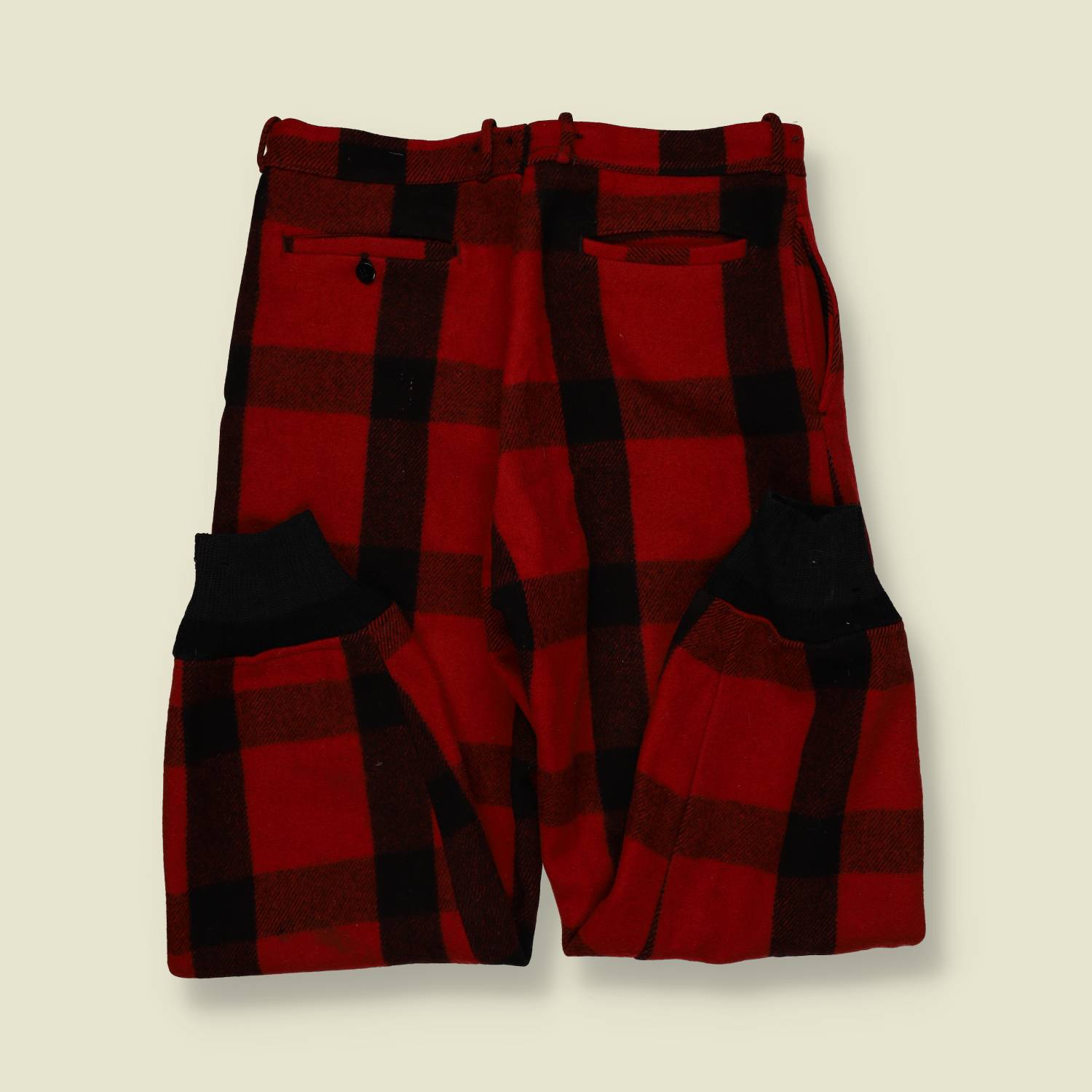 1950s | Chippewa Wool Hunting Trousers – Oversized Buffalo Plaid - w32-34