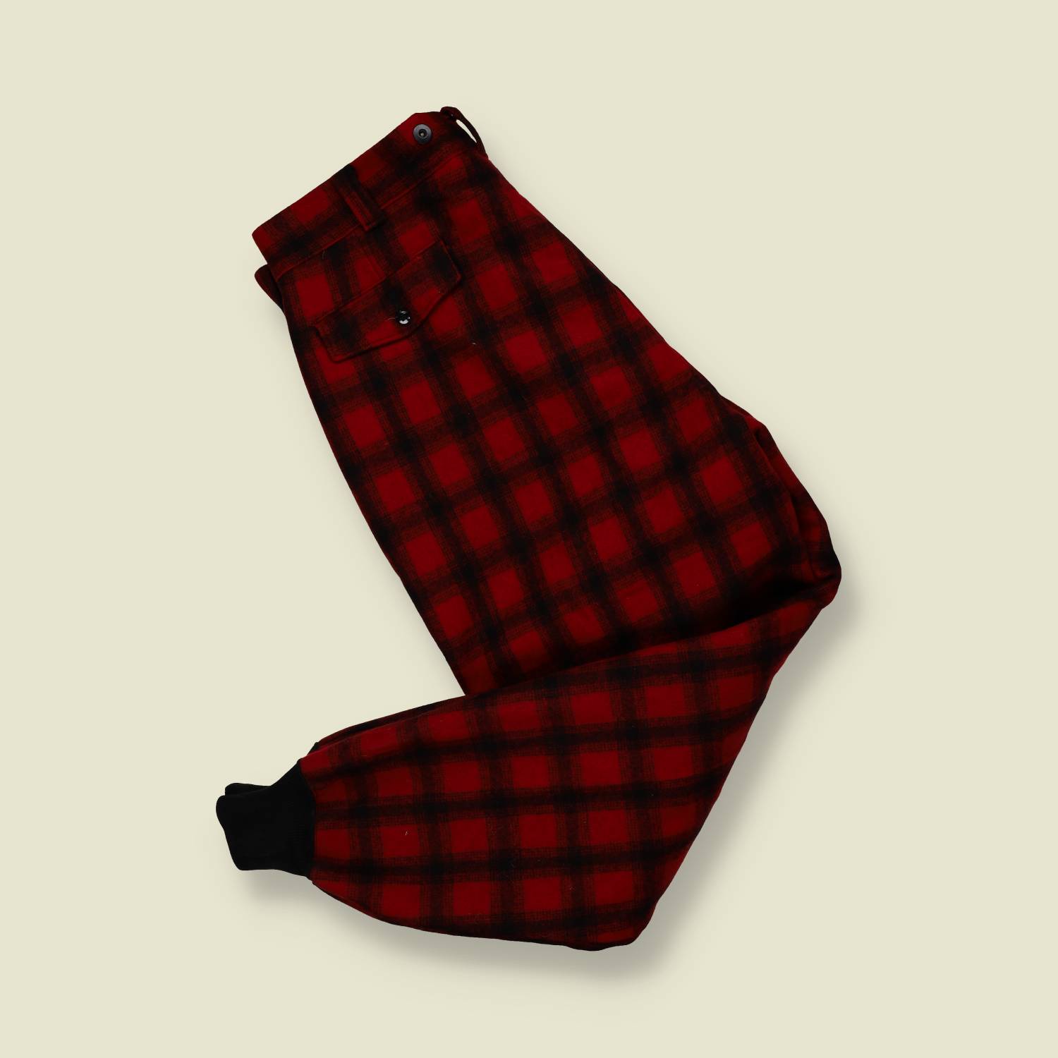 1970s | Woolrich Wool Hunting Trousers – Red Buffalo Plaid - w38-40