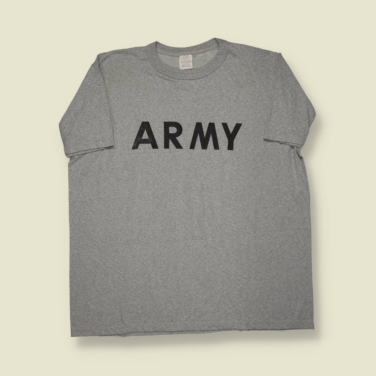 1980s | U.S. Army PT T-Shirt – Heather Grey - L/XL