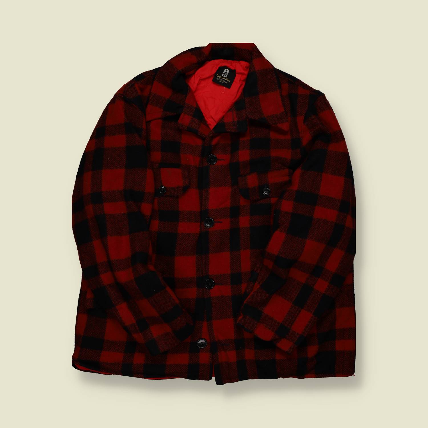 1960s–70s | Thermo King | Buffalo Plaid Wool Jacket - XL