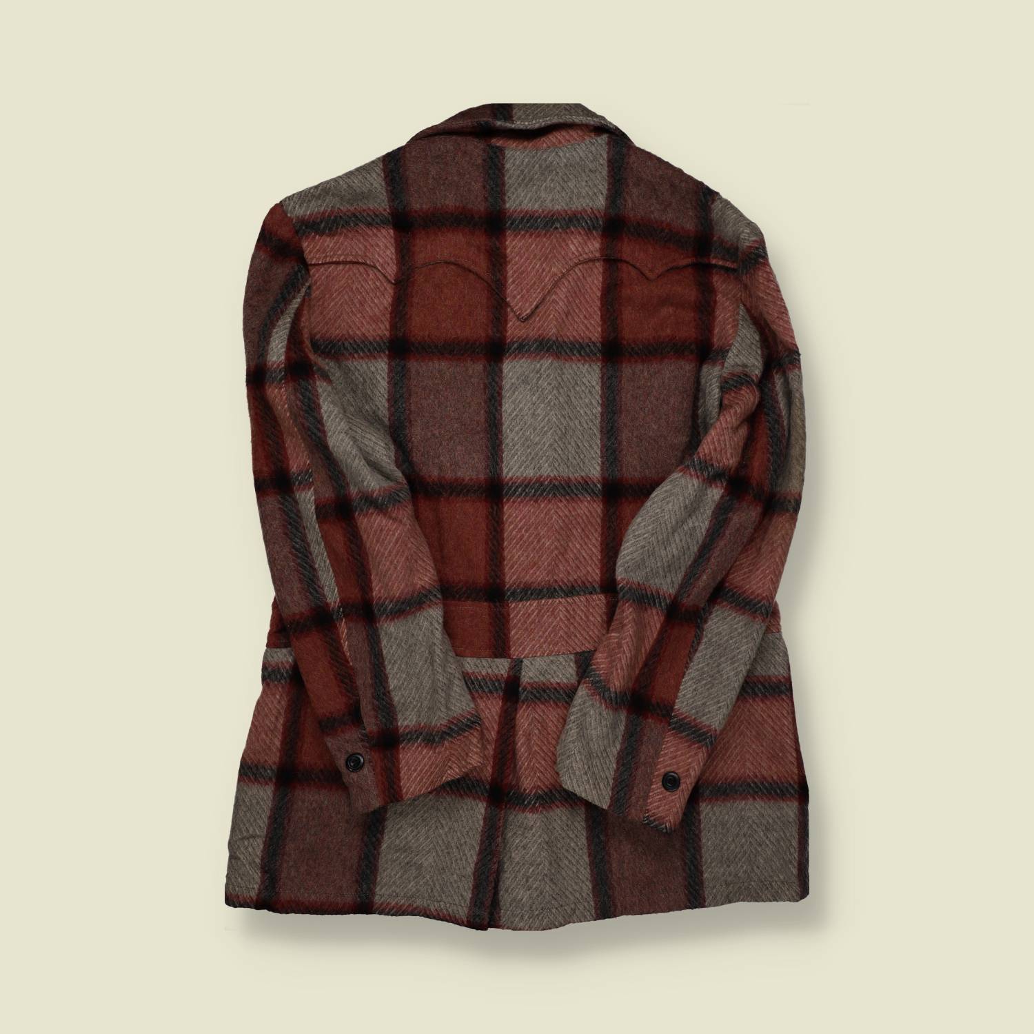 1970s | H Bar-C | Western Wool Lumberjack Coat - M