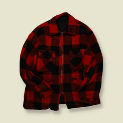 1960s | American Workwear | Buffalo Plaid Wool Jacket - M/L