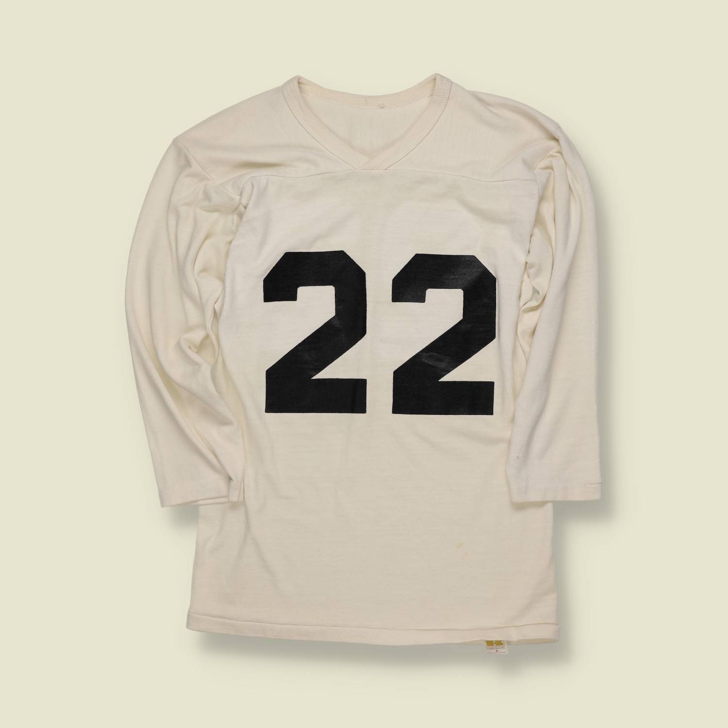 1970s | Russell Athletic | Cotton Football Jersey – White - S