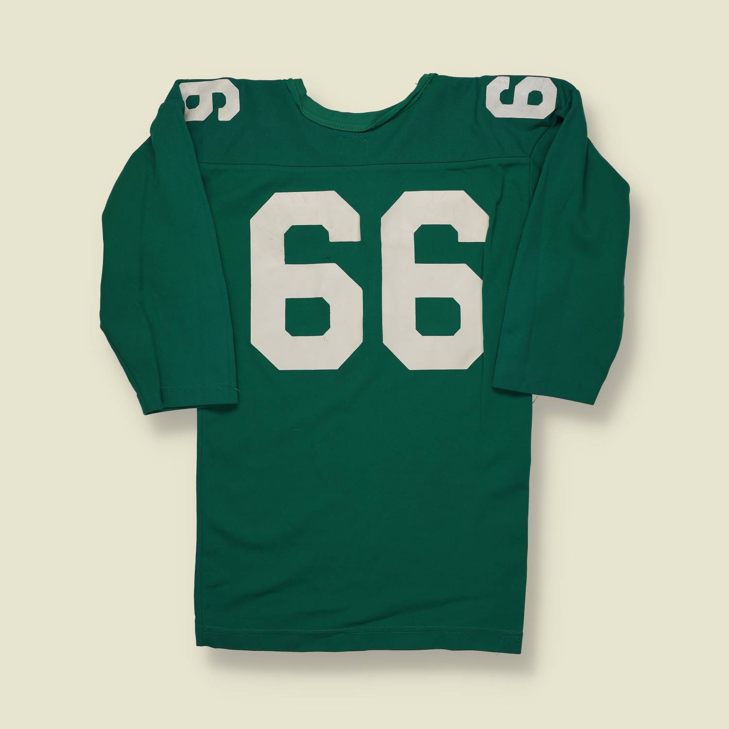 1970s | Felco | Cotton Football Jersey – Green / White - XXS