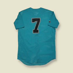 1990s | Majestic | Made in USA Mesh Baseball Jersey – Teal - S