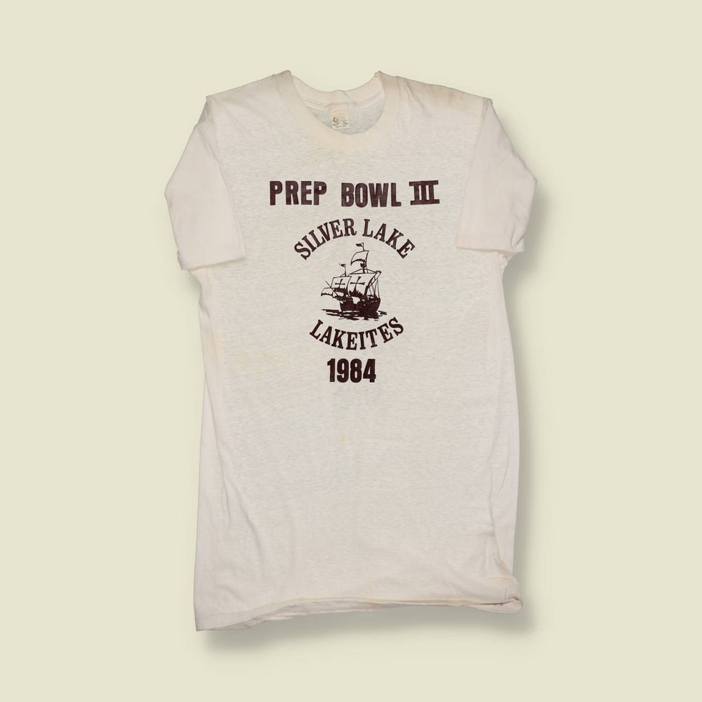 1960s Fruit of the Loom Blank | 1984 Print | Prep Bowl III Silver Lake Lakeites T-Shirt - XS