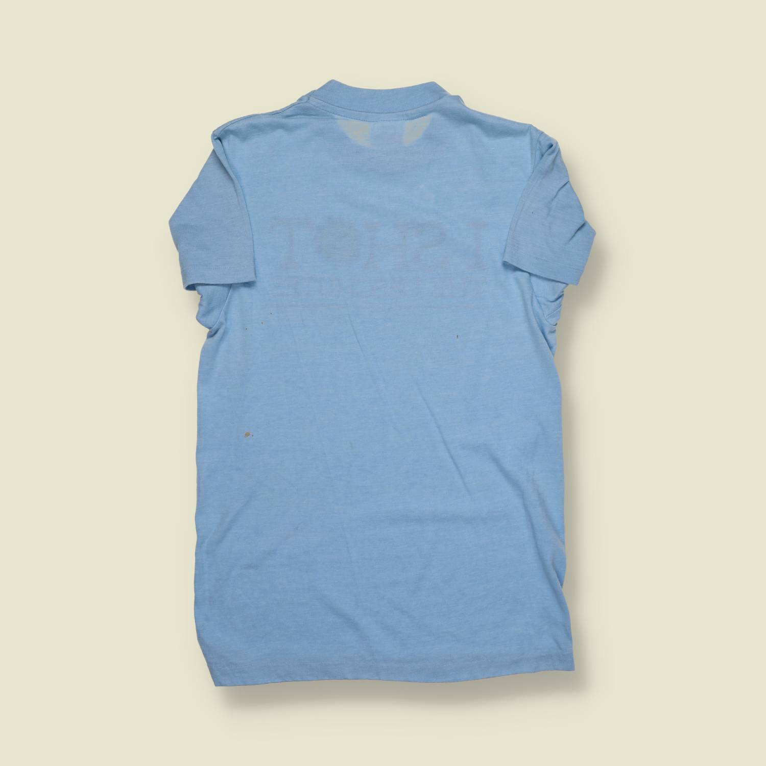 1970s | Hanes | “I Shot the Deschutes” Sun Country Tours T-Shirt – Sky Blue - XXXS