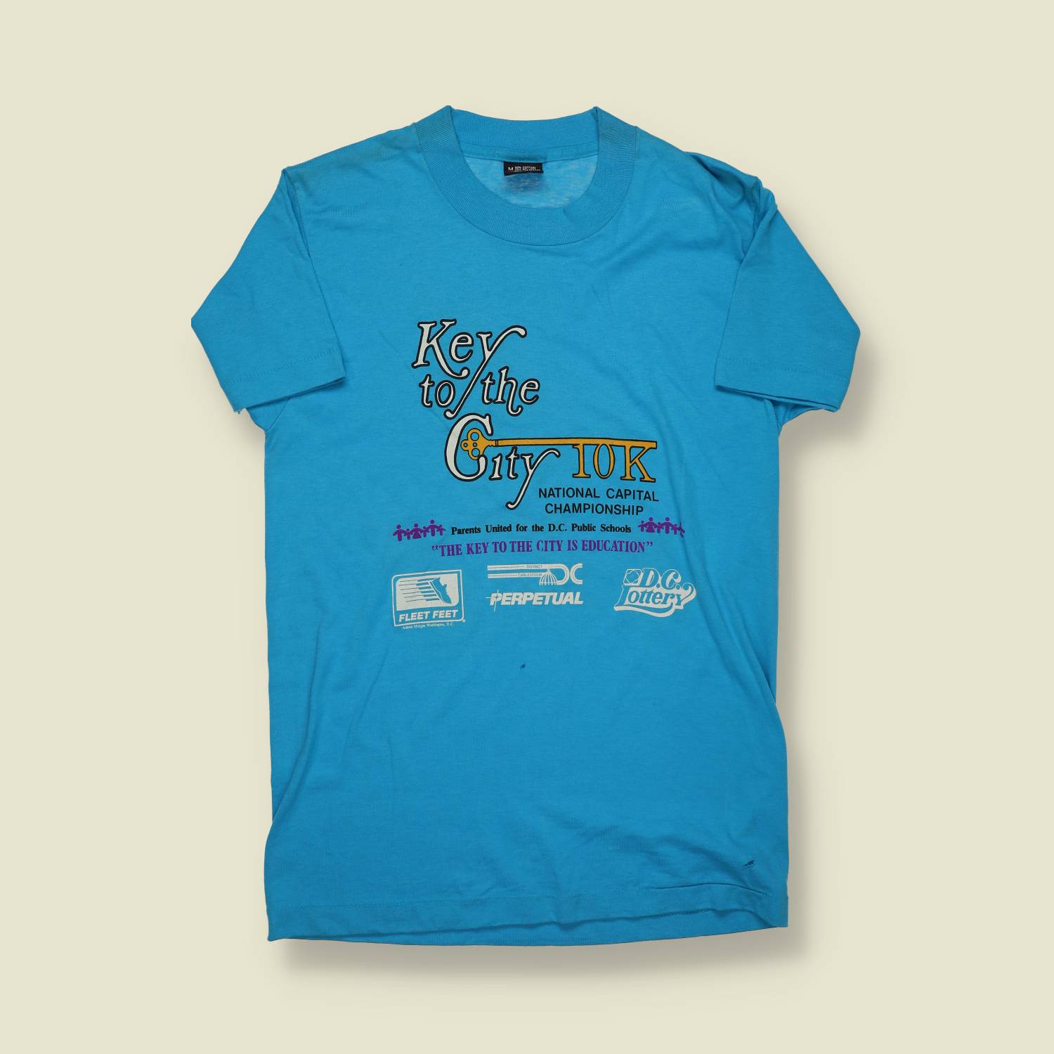 1980s | Screen Stars | “Key to the City” 10K National Capital Championship T-Shirt - XS