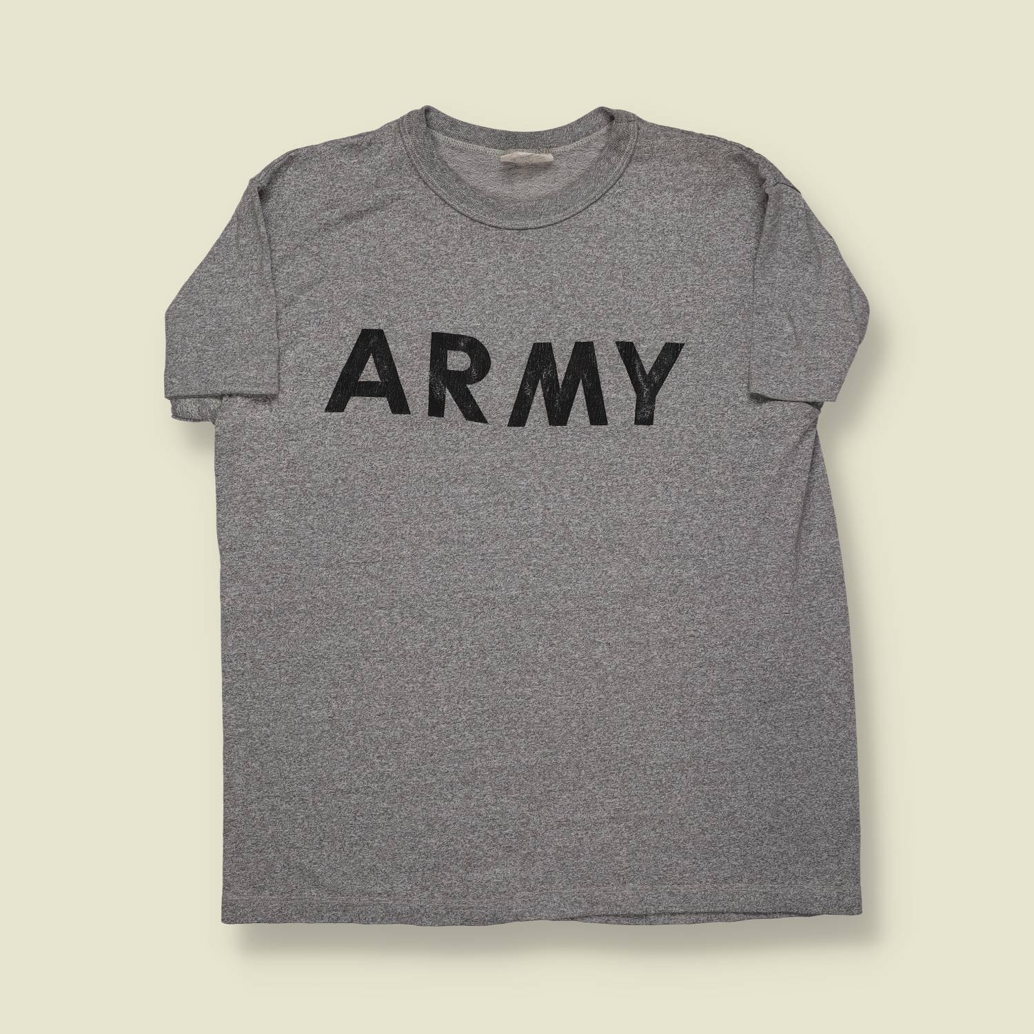 1980s | U.S. Military | ARMY Heather Grey T-Shirt - M
