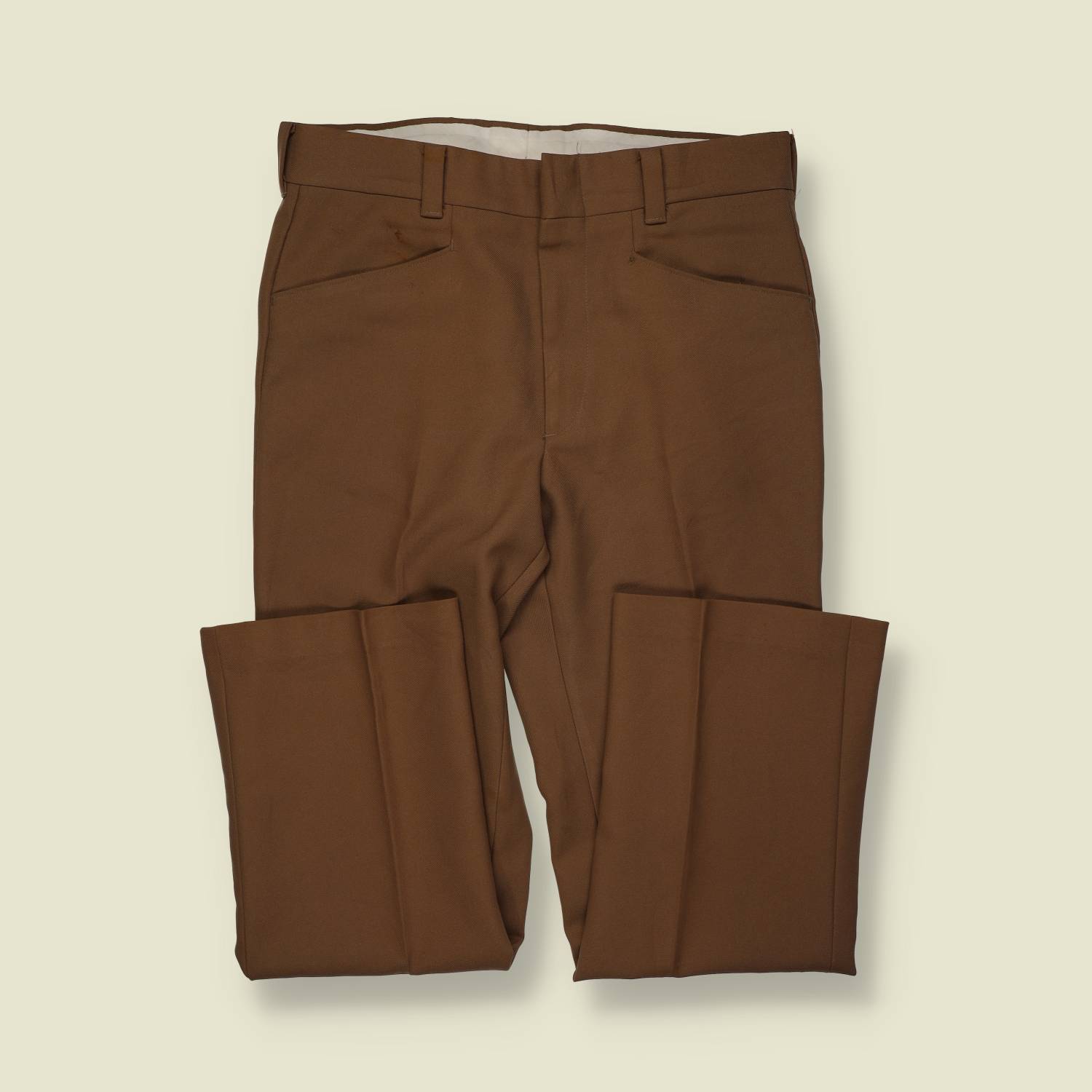 1970s | Levi’s Panatela | Flared Trousers – Chocolate Brown - w34