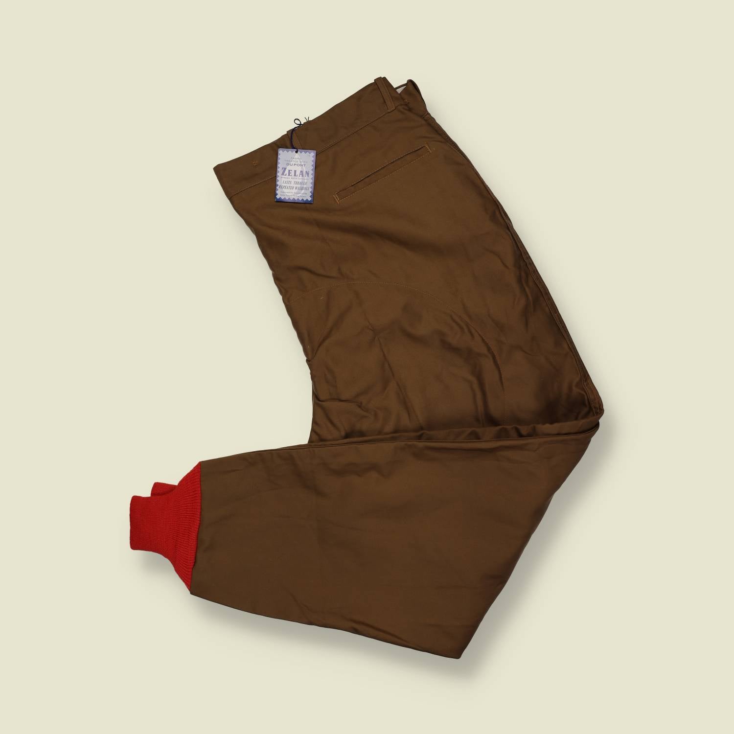 1950s | American Field | Deadstock Hunting Trousers – Brown / Red - w42