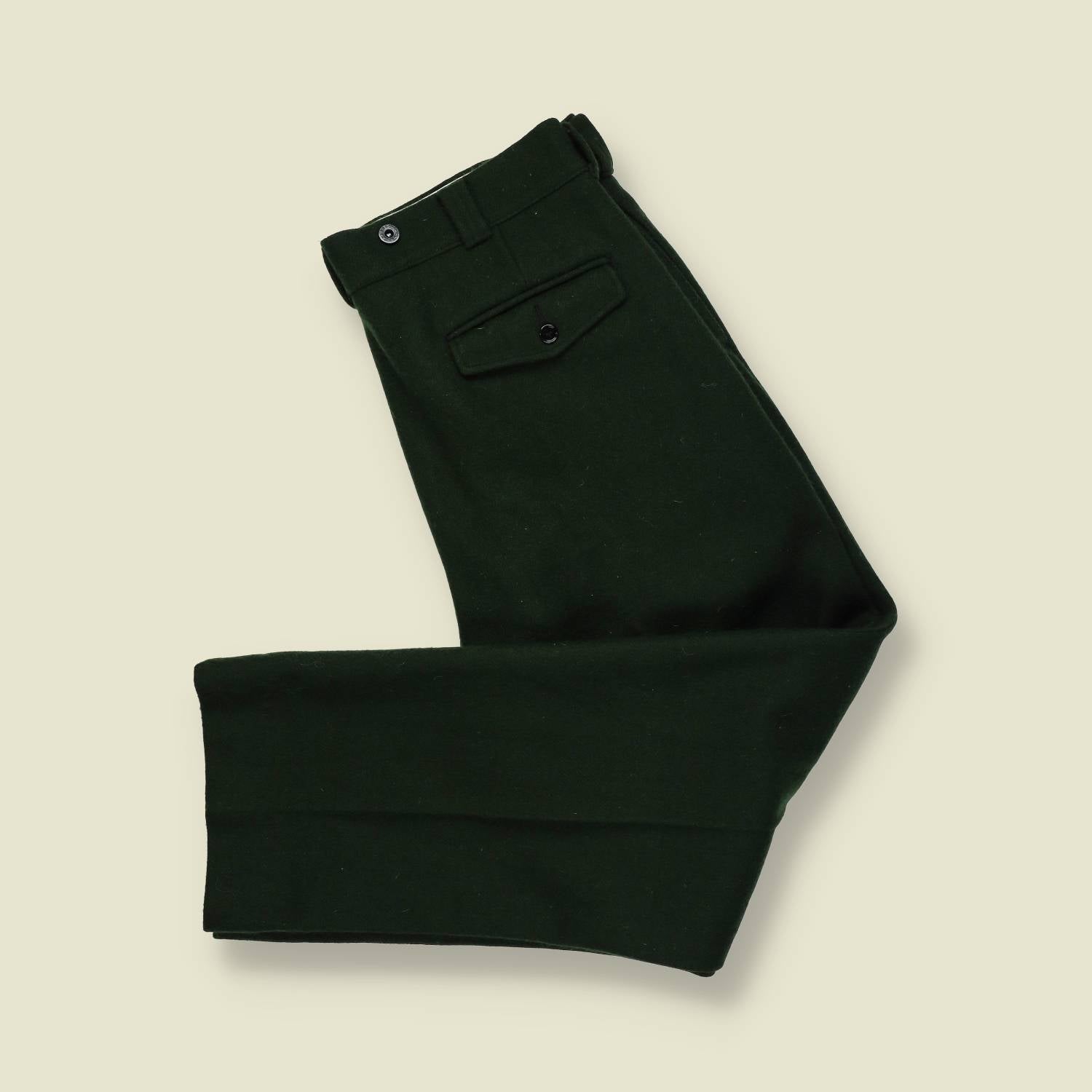 1970s | Woolrich | Wool Hunting Trousers – Forest Green - w36