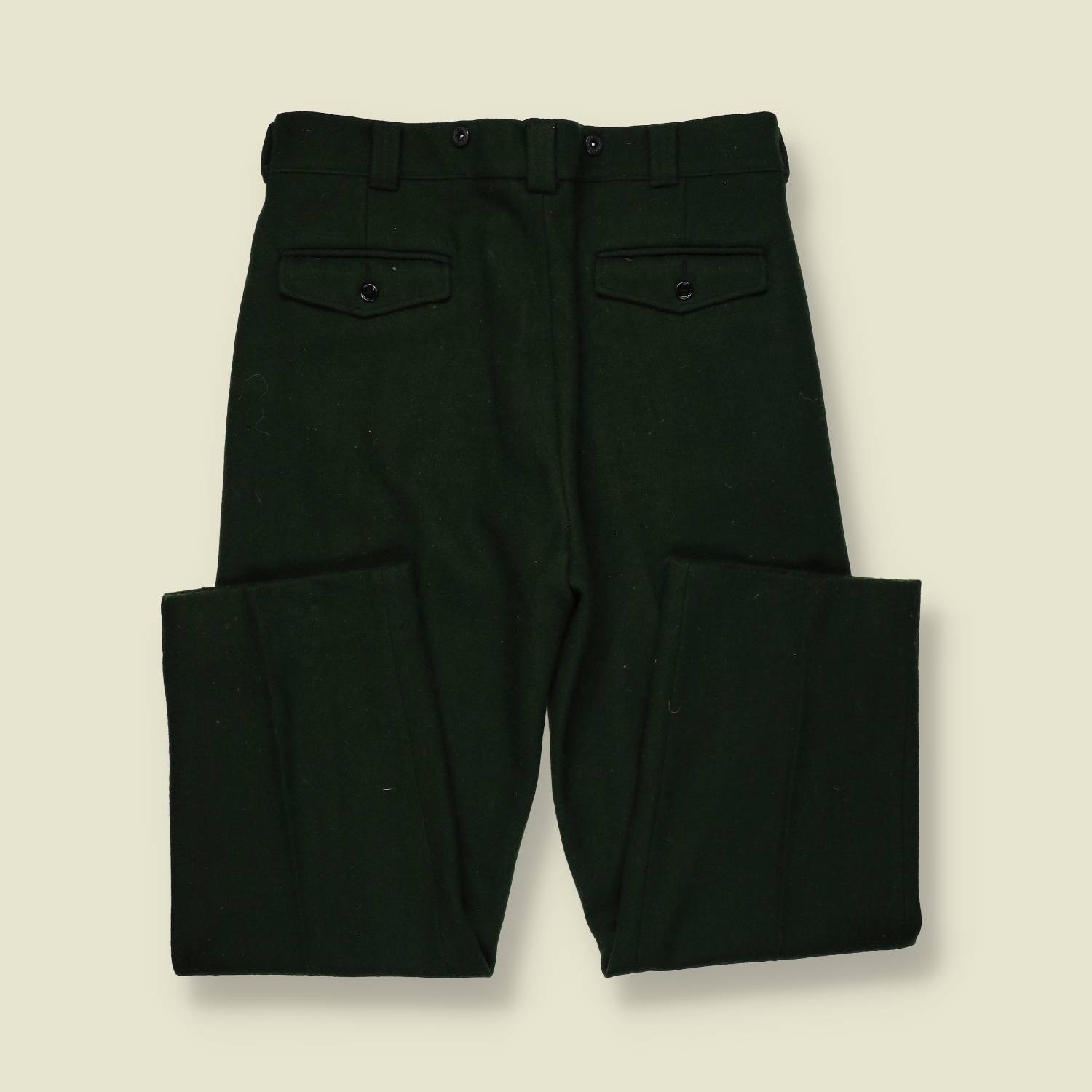 1970s | Woolrich | Wool Hunting Trousers – Forest Green - w36