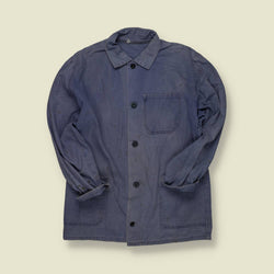 1980s | European Workwear | Blue Chore Jacket - S