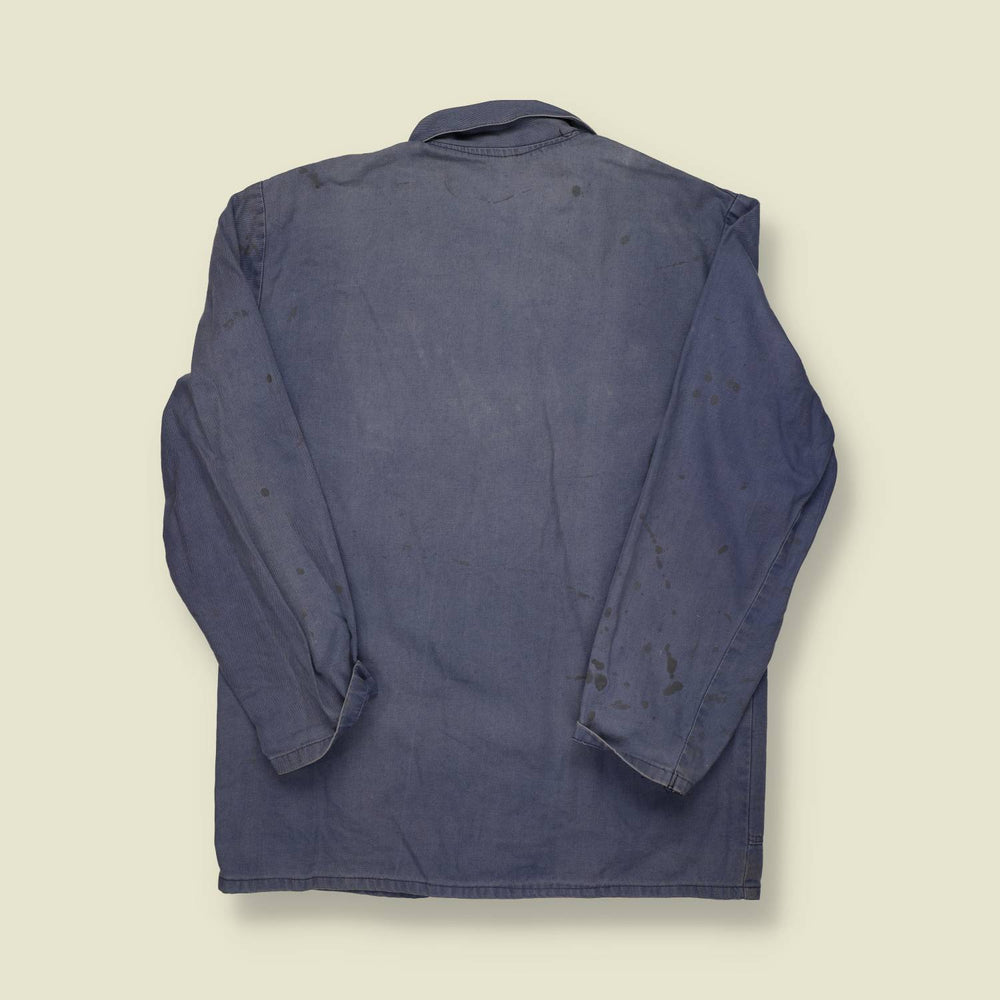 1980s | European Workwear | Blue Chore Jacket - S