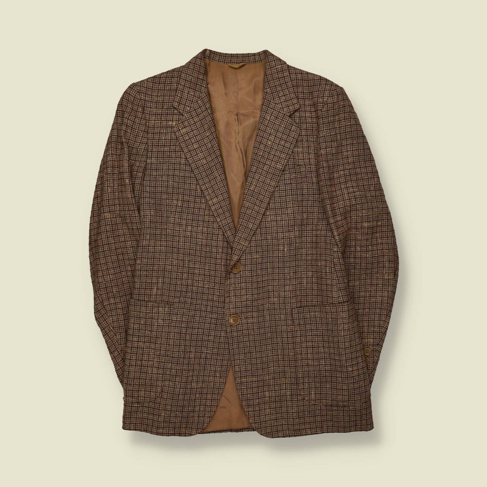 1960s | Casinaghi | Wool Blazer | Made In Italy | Check - XS