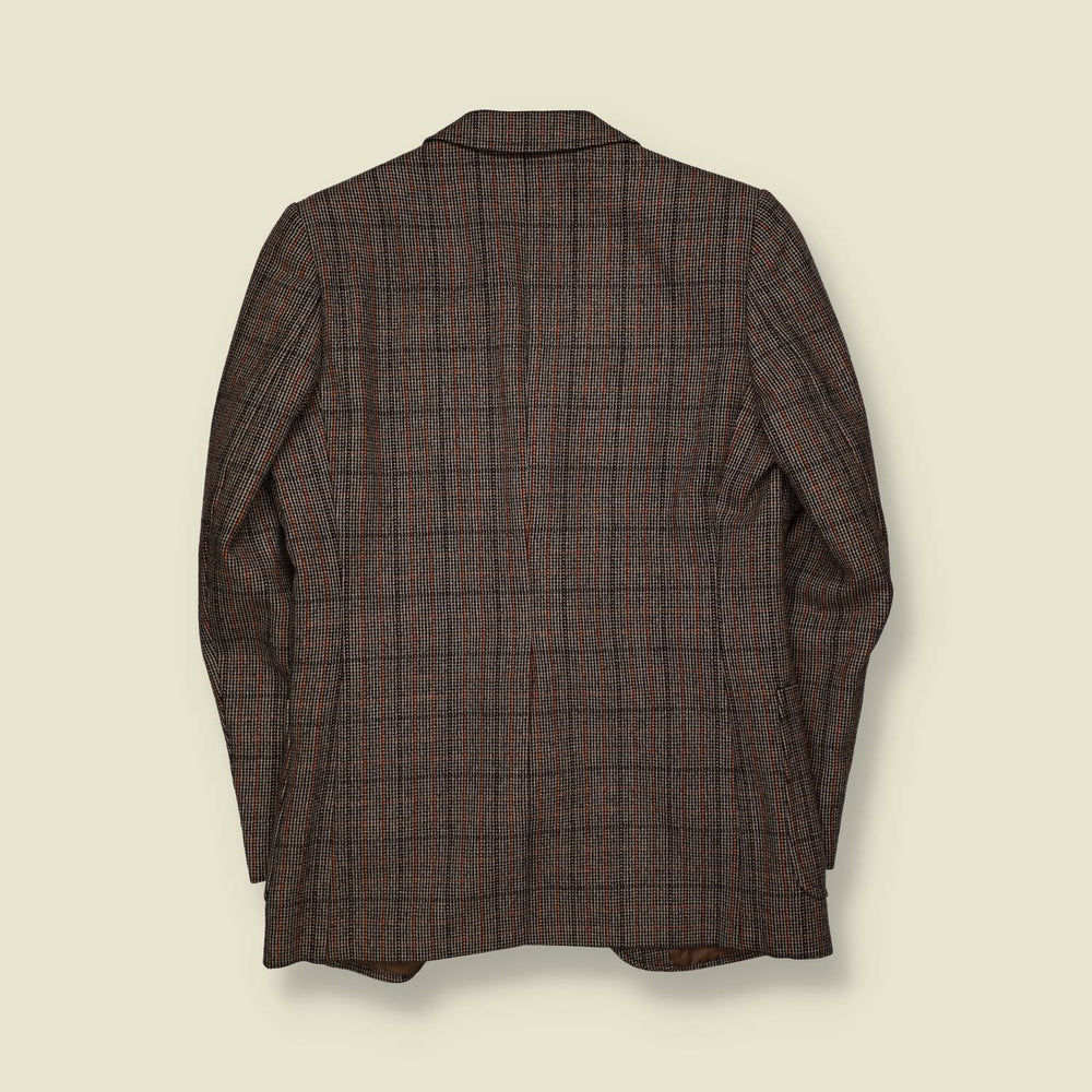 1970s | Check Blazer | Brown - XS